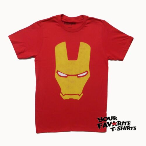Iron Man Armored Avenger Helmet Marvel Comics Adult T-Shirt - MEGA POP COMICS