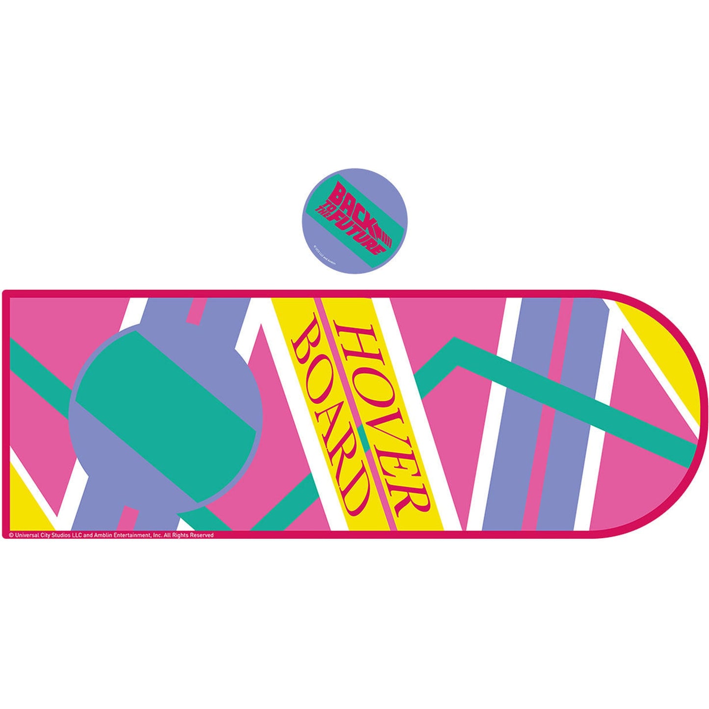 Back to the Future Part II XL Hoverboard Desk Pad and Coaster Set - MEGA POP COMICS