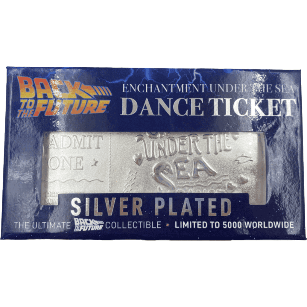 Back to the Future silver plated Enchantment Under the Sea dance ticket replica - MEGA POP COMICS