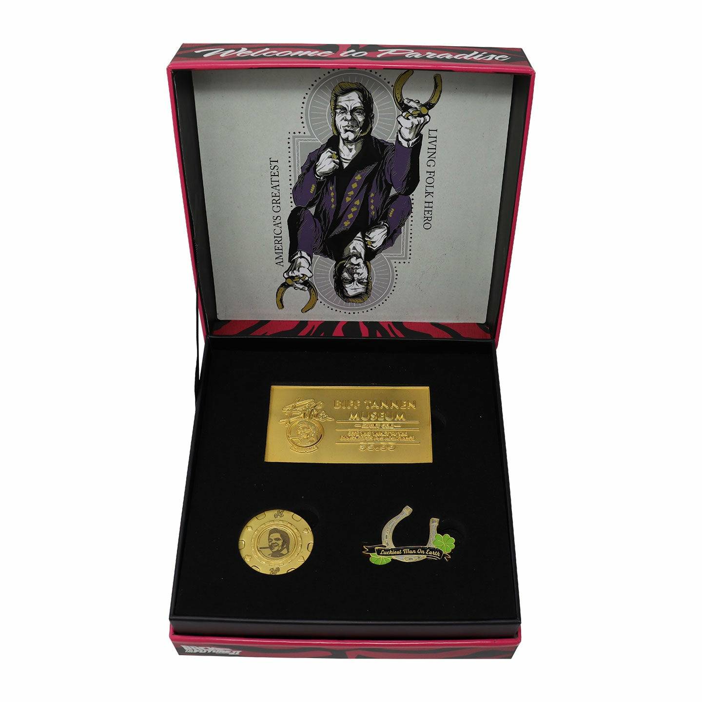 Back to the Future Part II Limited Edition Biff Tannen's Pleasure Paradise "Welcome to Paradise" Gift Box - MEGA POP COMICS