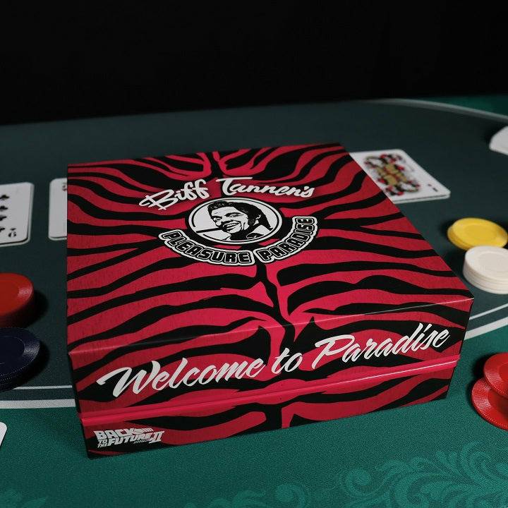 Back to the Future Part II Limited Edition Biff Tannen's Pleasure Paradise "Welcome to Paradise" Gift Box - MEGA POP COMICS
