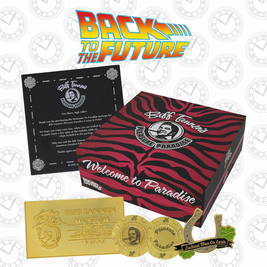 Back to the Future Part II Limited Edition Biff Tannen's Pleasure Paradise "Welcome to Paradise" Gift Box - MEGA POP COMICS