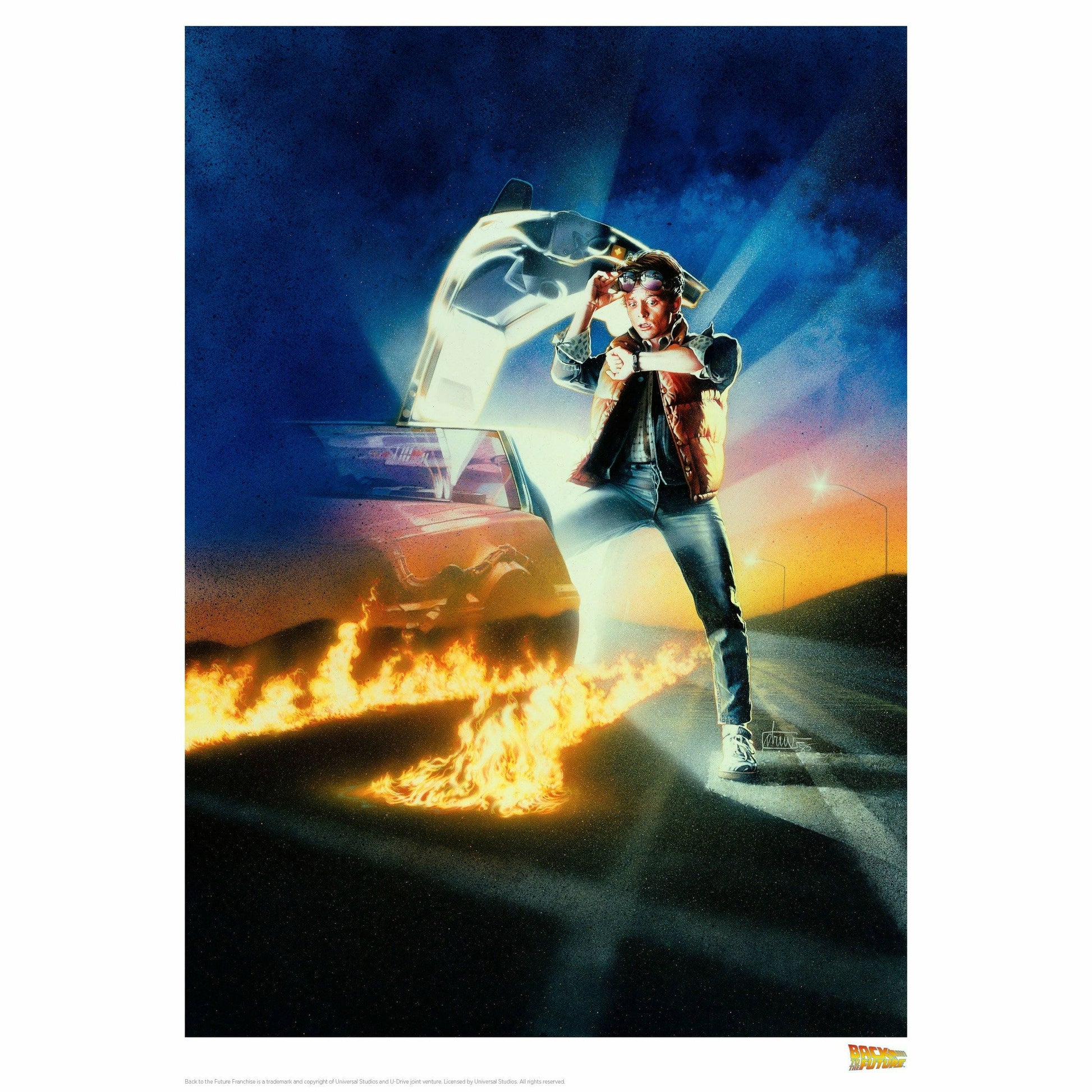 Back to the Future "Classic Movie Art" Limited Edition Commemorative Print - MEGA POP COMICS
