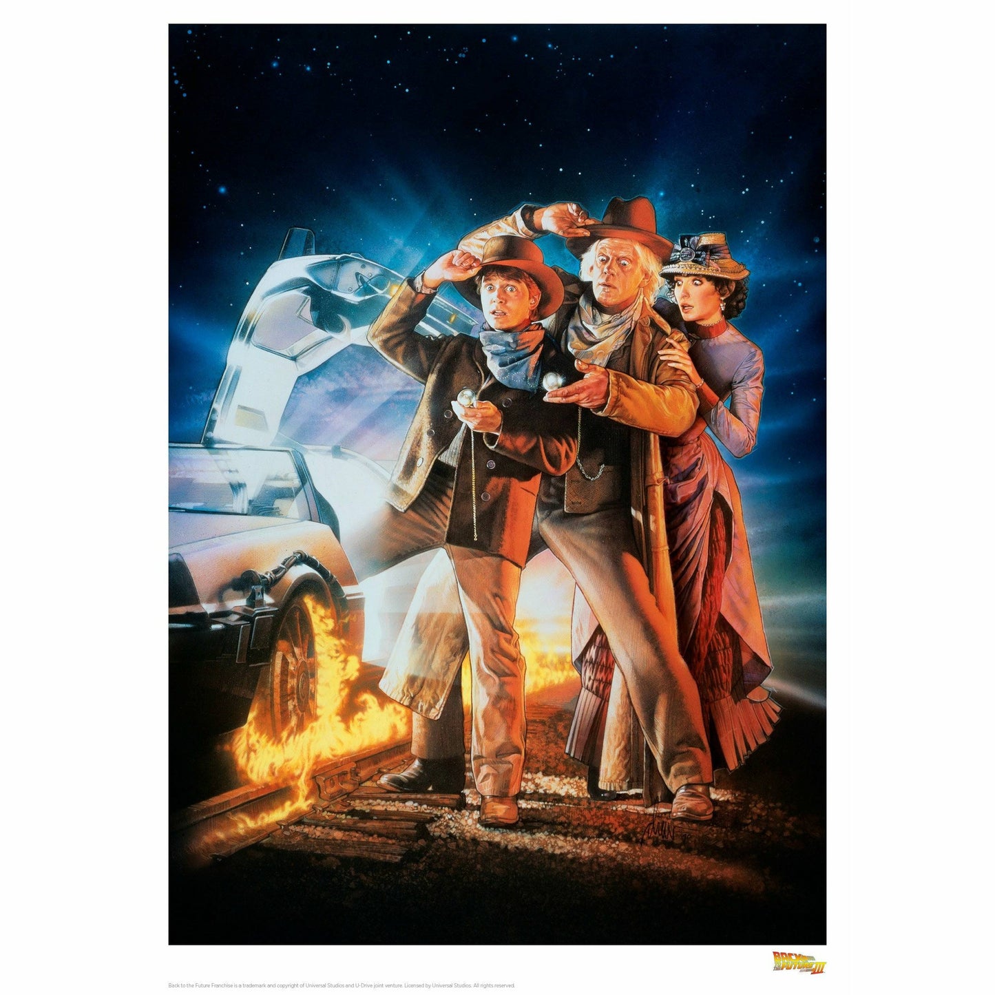 Back to the Future Part III "Classic Movie Art" Limited Edition Commemorative Print - MEGA POP COMICS
