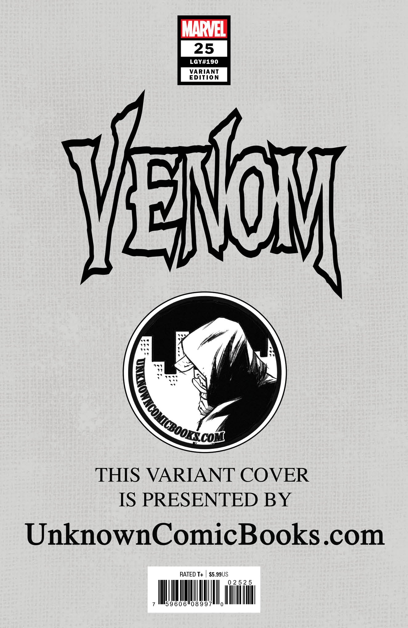 VENOM #25 UNKNOWN COMICS TYLER KIRKHAM EXCLUSIVE VAR (04/08/2020) - MEGA POP COMICS