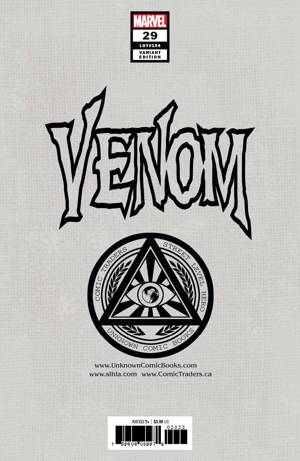 Venom #29 Unknown Comics Tyler Kirkham Exclusive Secret Var (10/07/2020) (10/21/2020) - MEGA POP COMICS