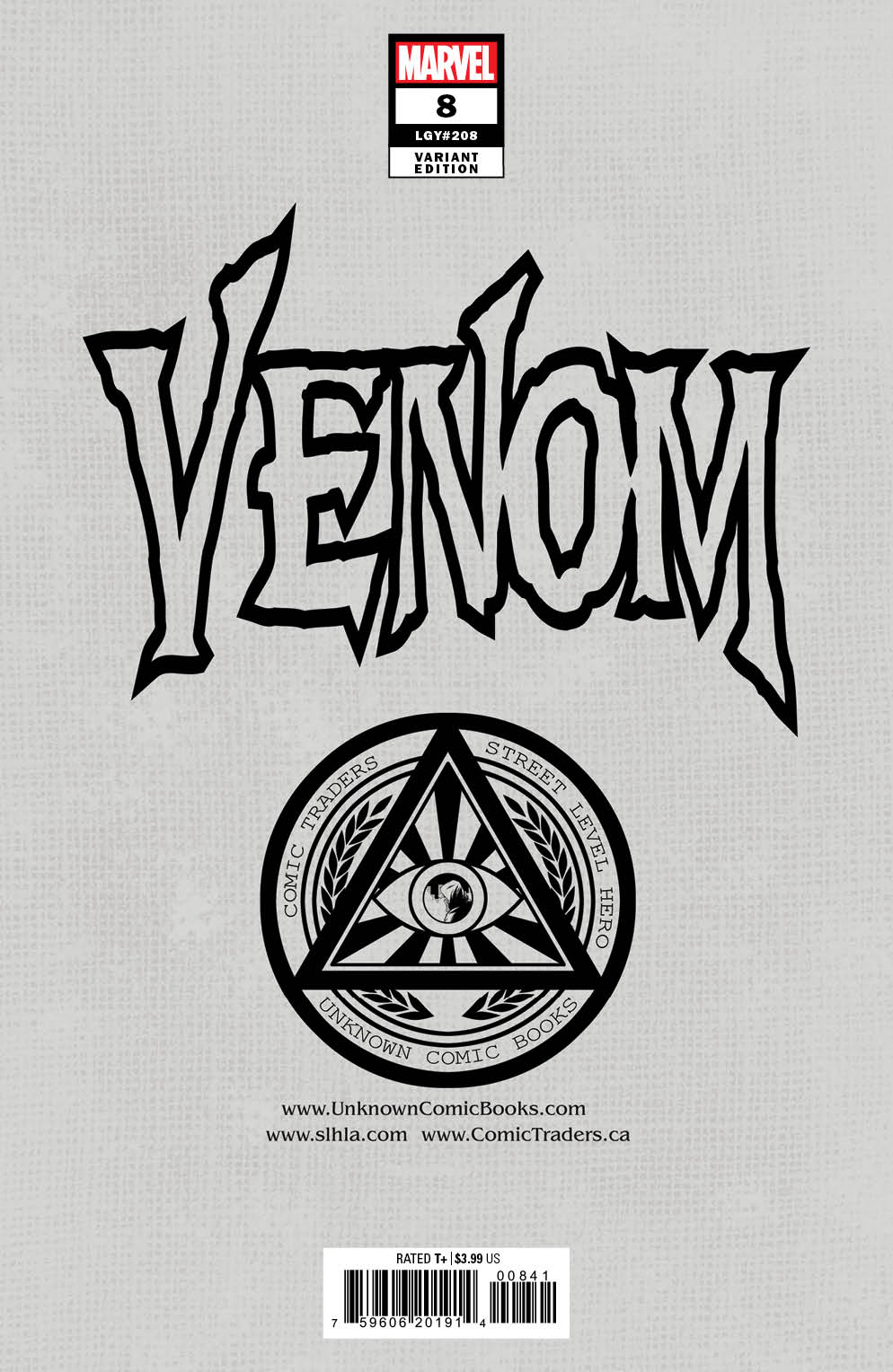 Venom 8 Unknown Comics Roy Boney Exclusive Var (05/11/2022) (06/08/2022) - MEGA POP COMICS
