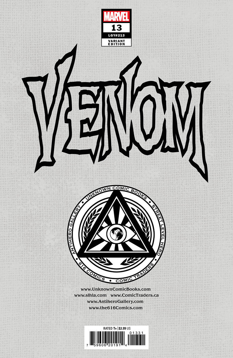 Venom #13 Unknown Comics Tony Daniel Exclusive Var (11/09/2022) - MEGA POP COMICS