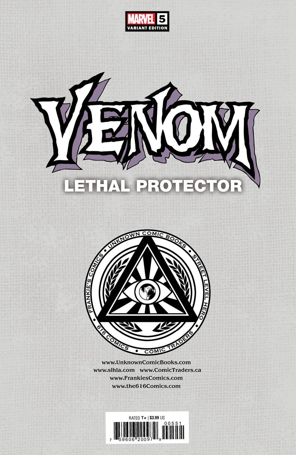 VENOM: LETHAL PROTECTOR #5 UNKNOWN COMICS TYLER KIRKHAM EXCLUSIVE VIRGIN VAR (08/10/2022) - MEGA POP COMICS