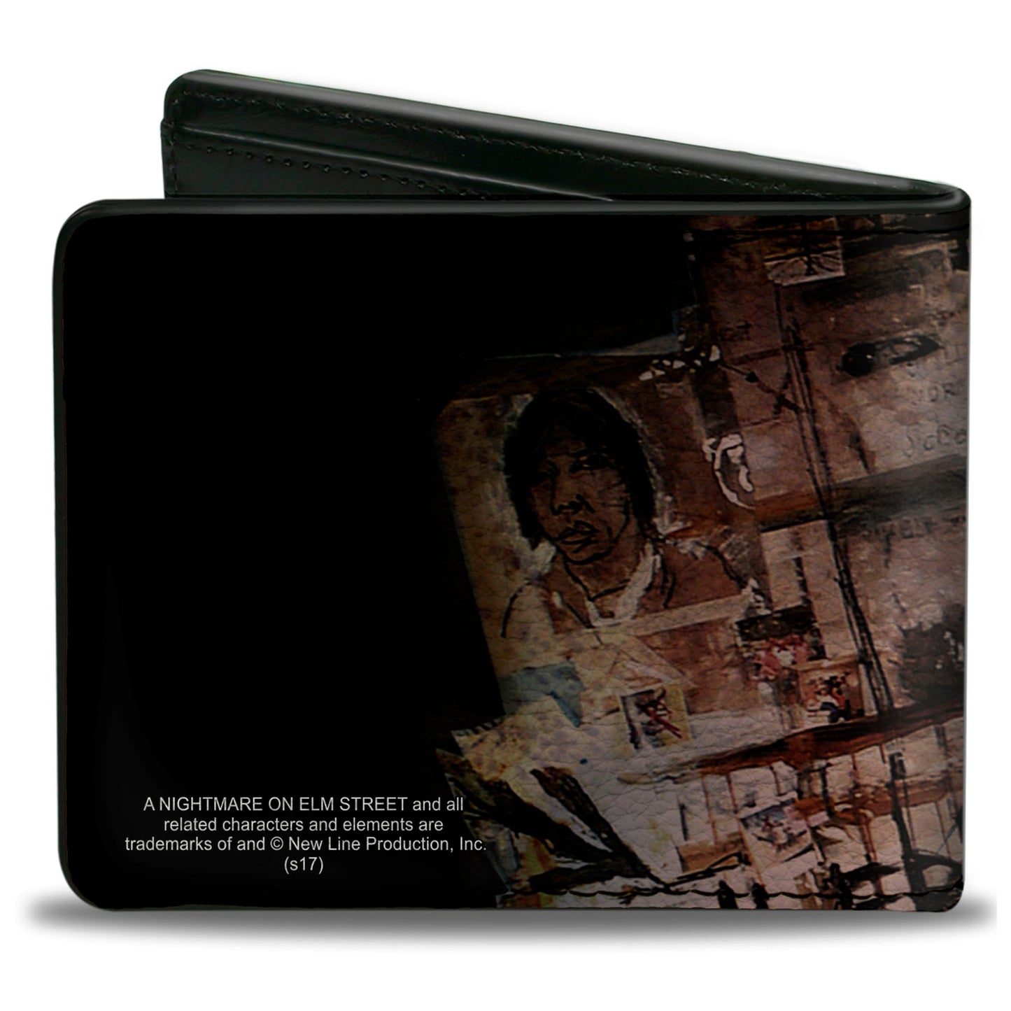 Bi-Fold Wallet - ELM ST Scratch & Scribbles Freddy Shadow - MEGA POP COMICS