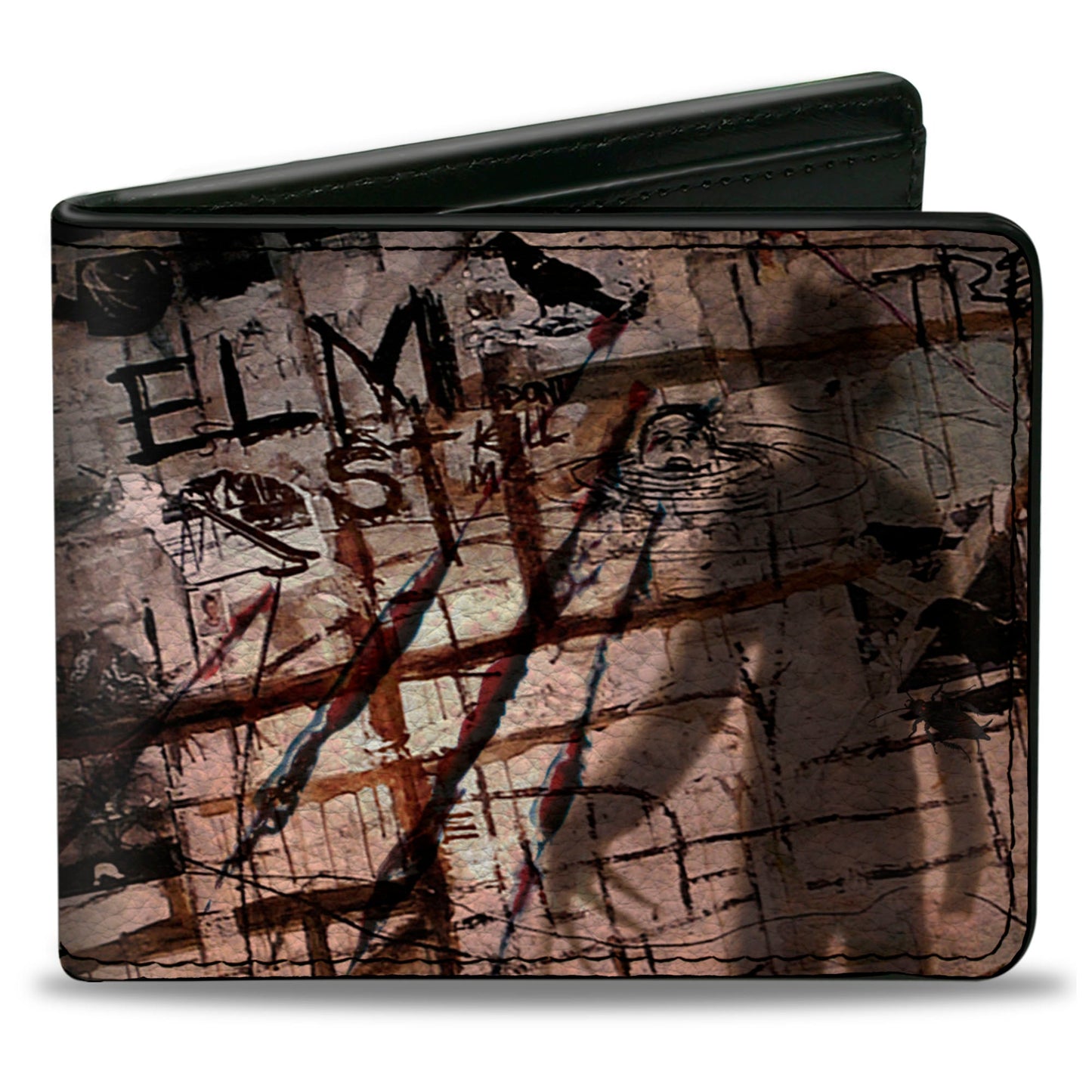 Bi-Fold Wallet - ELM ST Scratch & Scribbles Freddy Shadow - MEGA POP COMICS