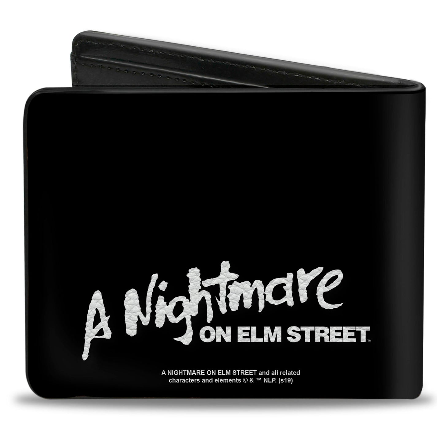 Bi-Fold Wallet - A Nightmare on Elm Street Freddy's Hand Scratching + Logo Black White Green Reds - MEGA POP COMICS