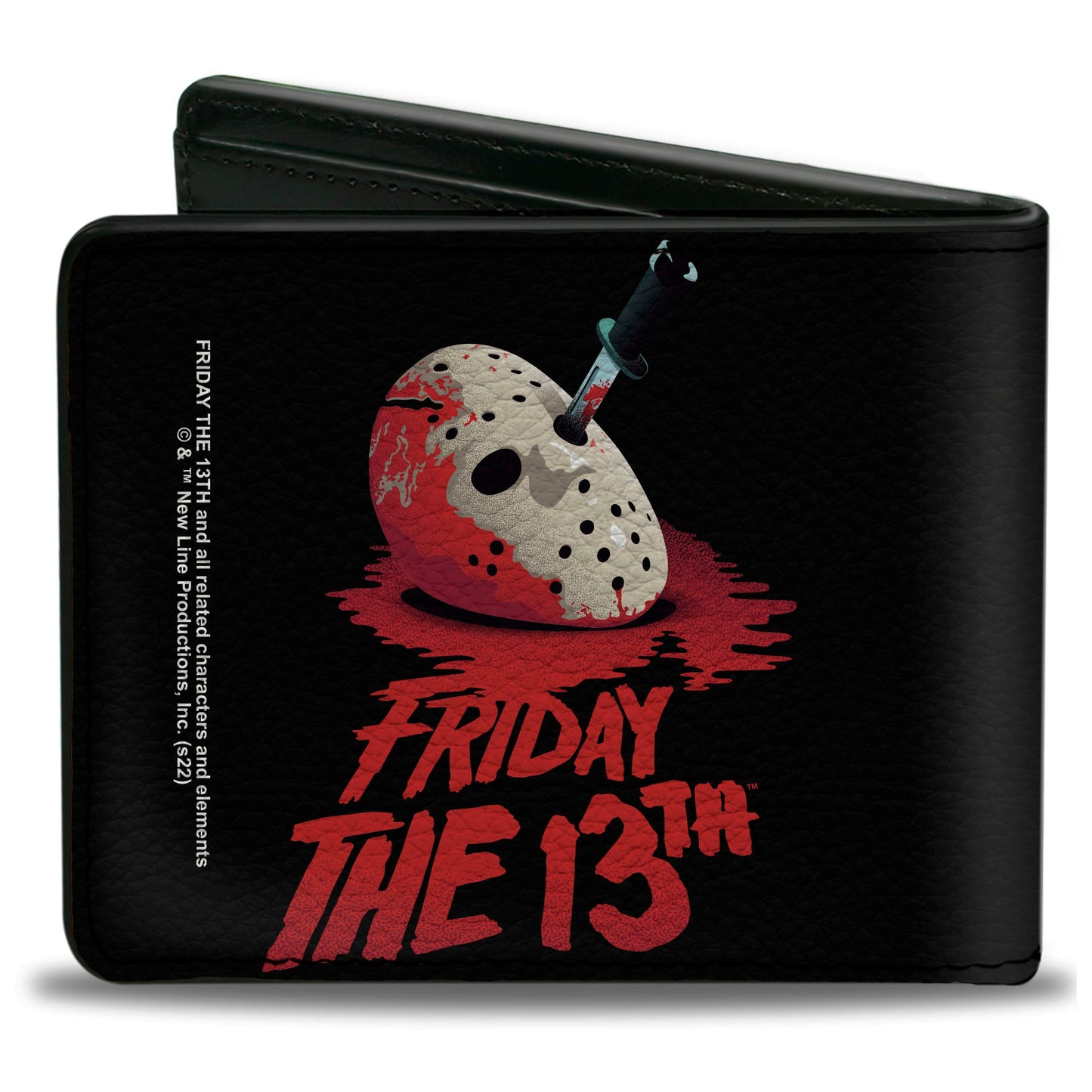 Bi-Fold Wallet - FRIDAY THE 13TH Vintage Jason Mask Poster Black Red - MEGA POP COMICS