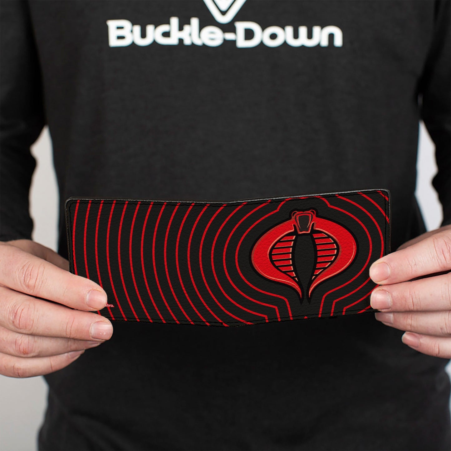 Bi-Fold Wallet - GI Joe COBRA Ripple Logo Black/Red - MEGA POP COMICS