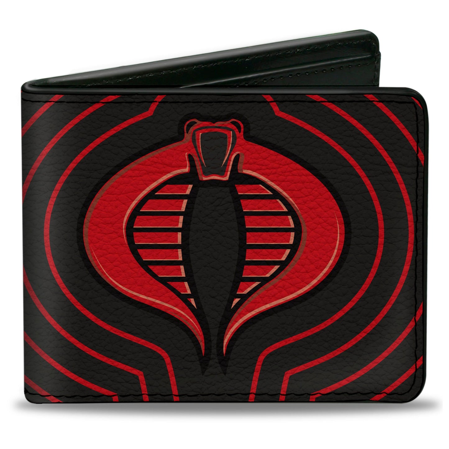 Bi-Fold Wallet - GI Joe COBRA Ripple Logo Black/Red - MEGA POP COMICS