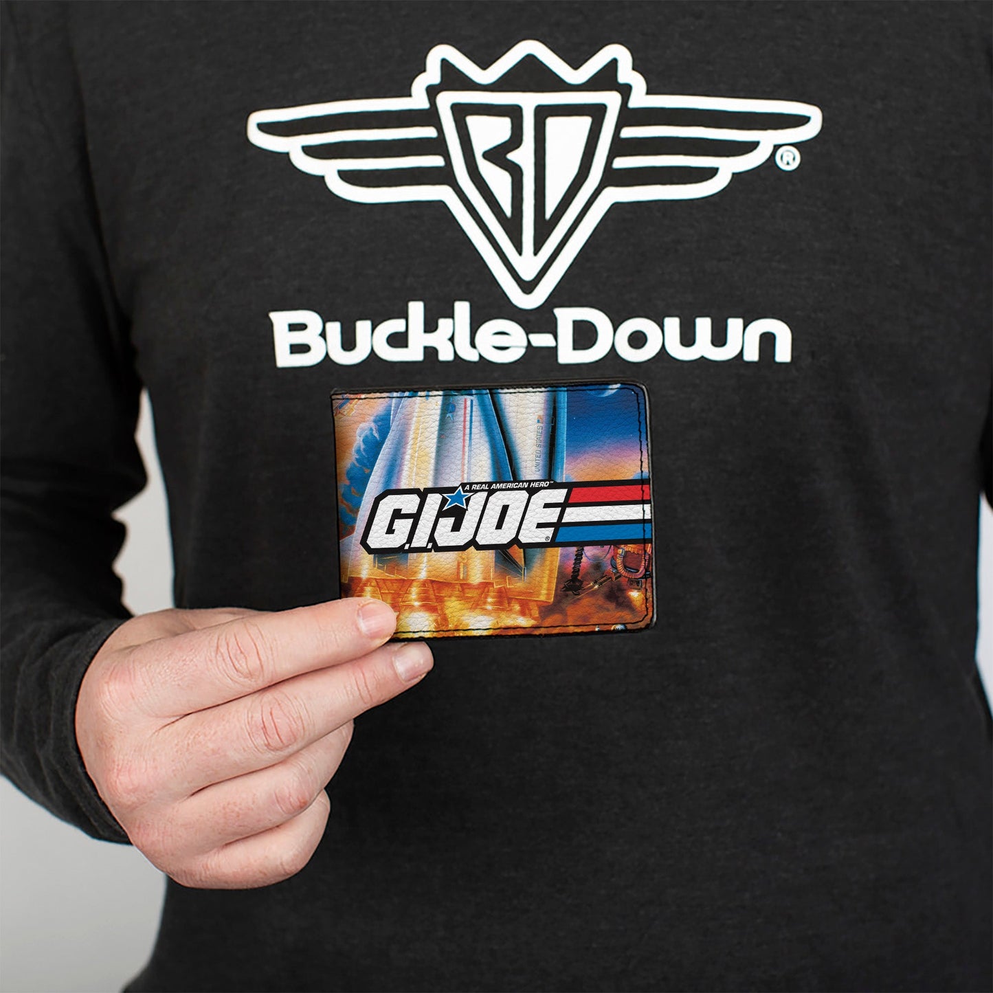 Bi-Fold Wallet - GI JOE Retro Shuttle Poster Scene - MEGA POP COMICS