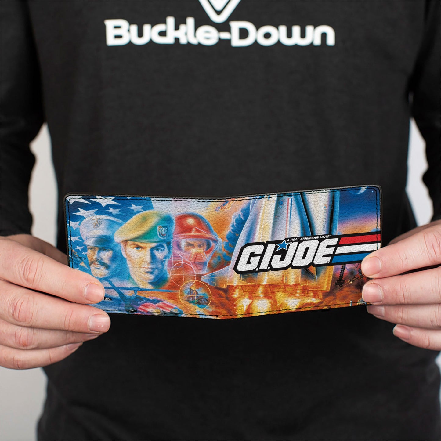 Bi-Fold Wallet - GI JOE Retro Shuttle Poster Scene - MEGA POP COMICS