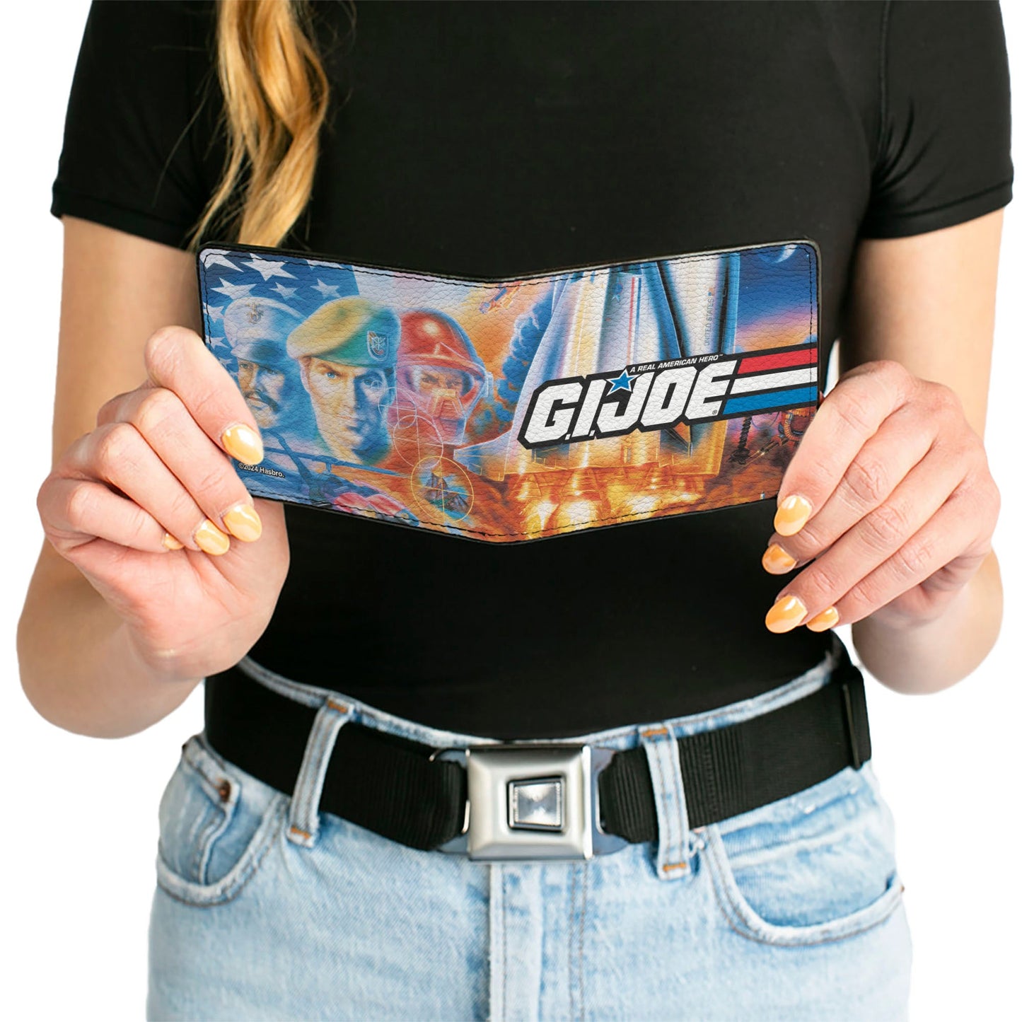 Bi-Fold Wallet - GI JOE Retro Shuttle Poster Scene - MEGA POP COMICS