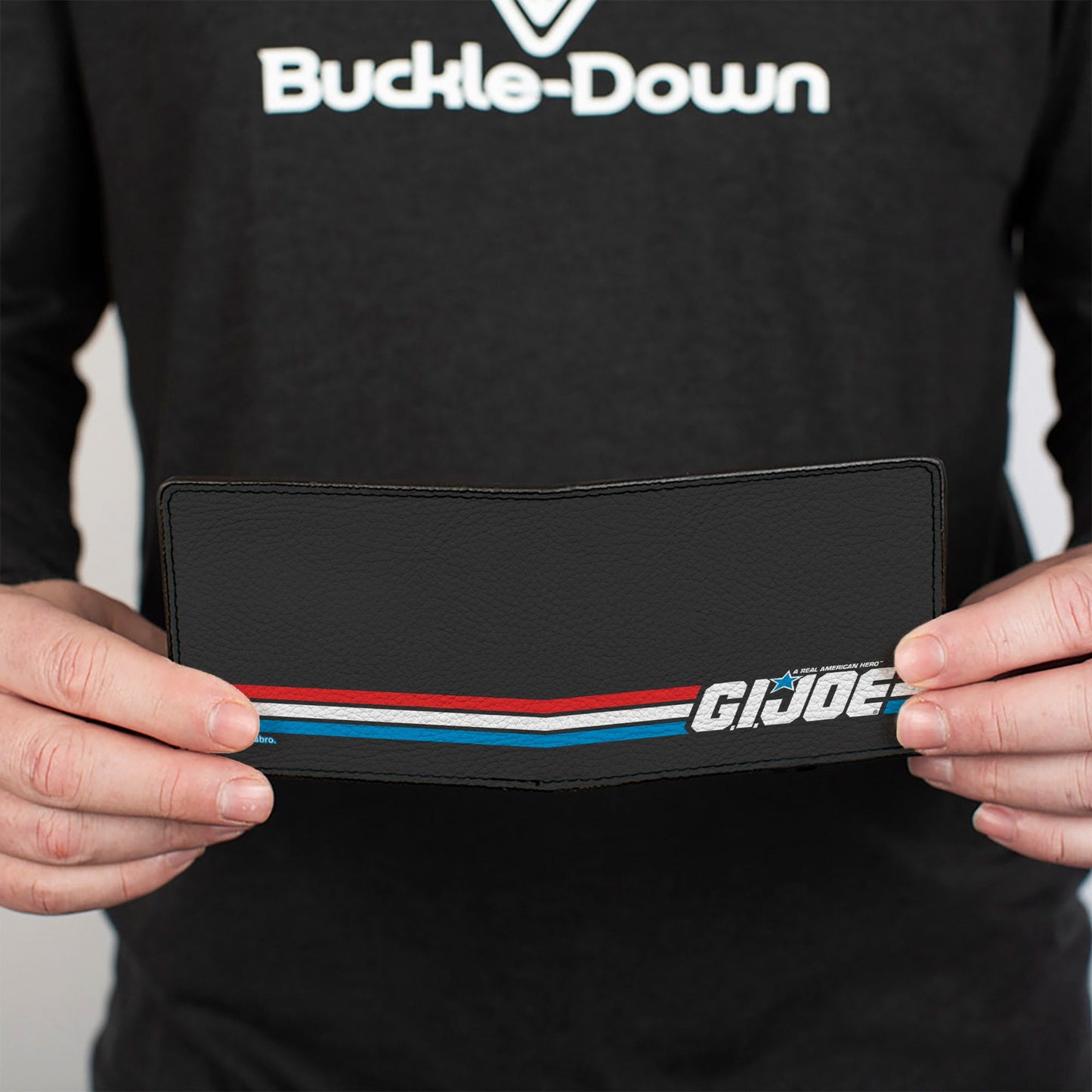 Bi-Fold Wallet - GI JOE Title Logo Stripe Black/Red/White/Blue - MEGA POP COMICS