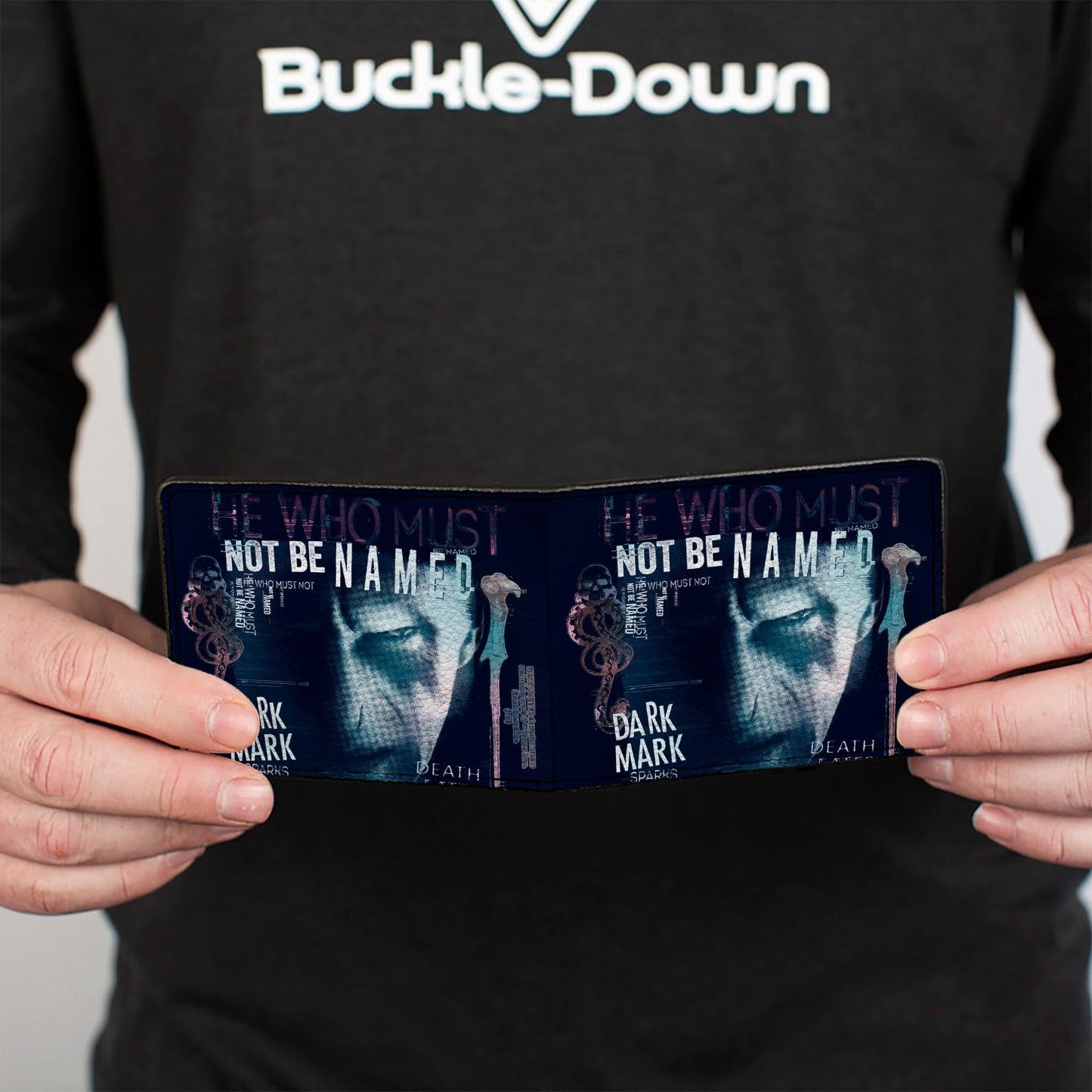 Bi-Fold Wallet - Harry Potter Lord Voldemort Face HE WHO MUST NOT BE NAMED Collage - MEGA POP COMICS