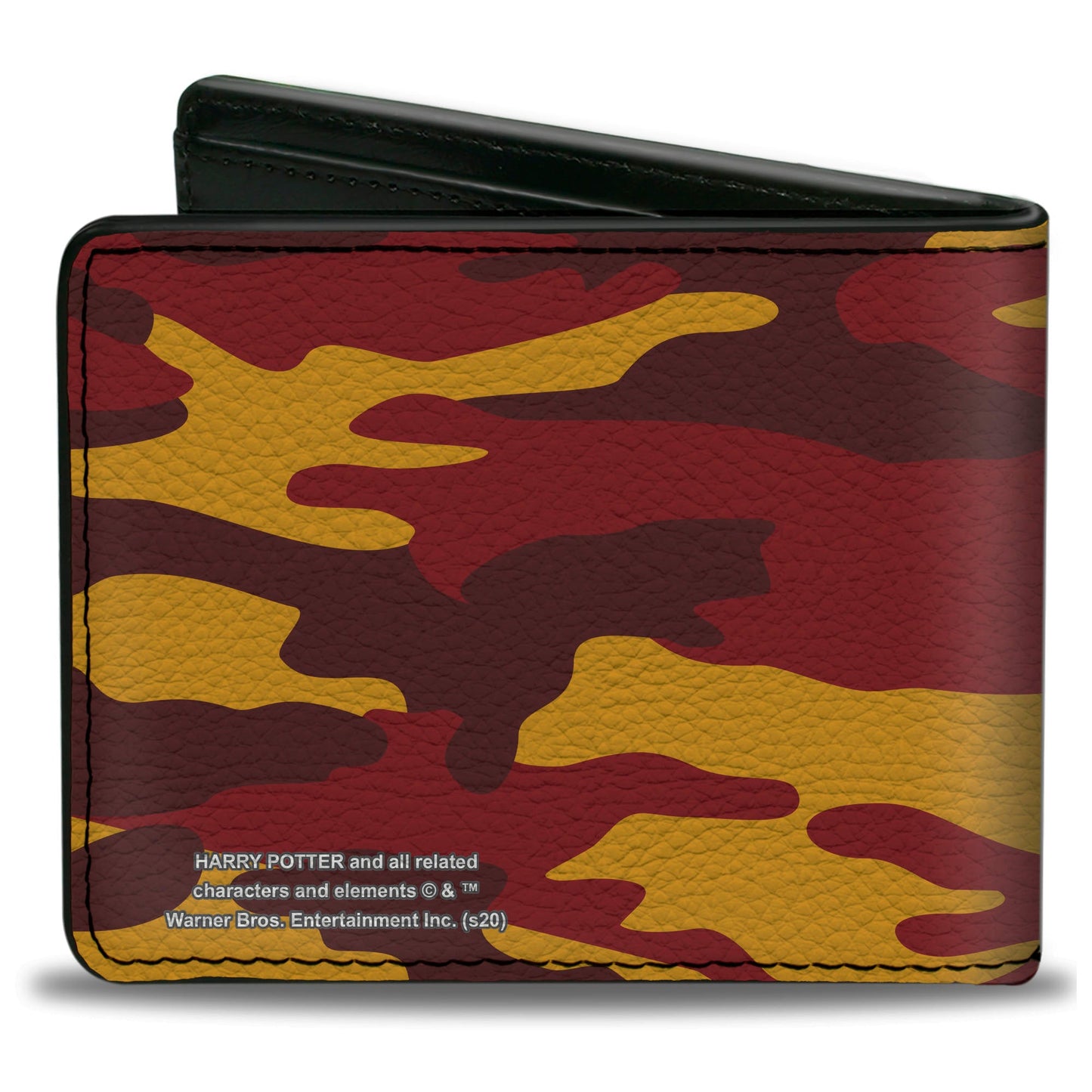 Bi-Fold Wallet - Harry Potter Gryffindor Crest Camo Gold Reds - MEGA POP COMICS