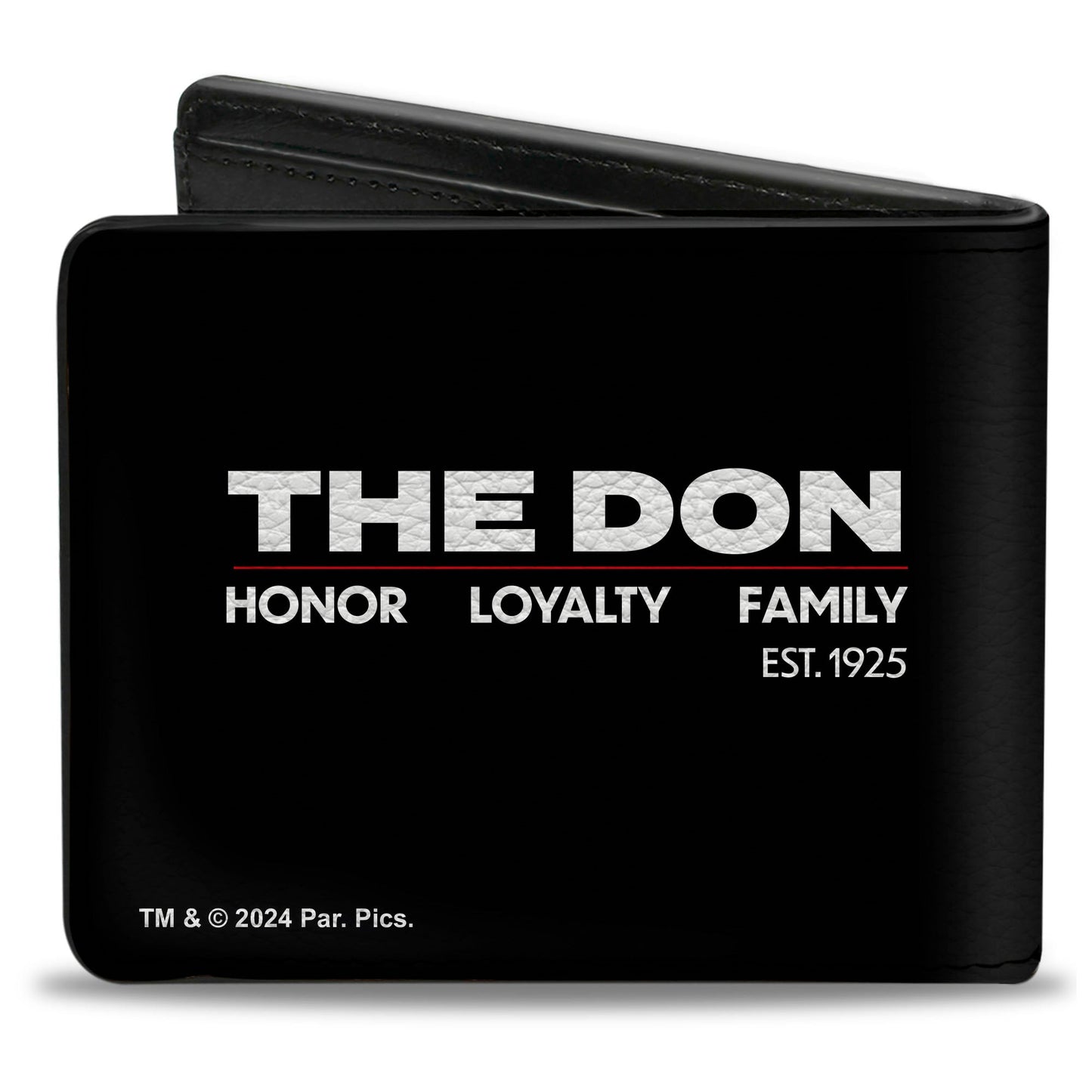 Bi-Fold Wallet - The Godfather Vito Corleone THE DON LOYALTY HONOR FAMILY Black/White/Red - MEGA POP COMICS