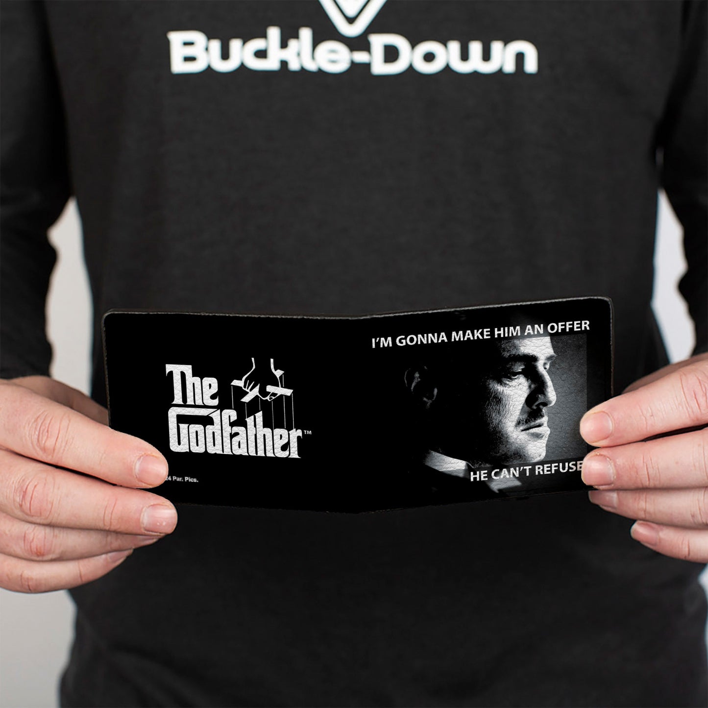 Bi-Fold Wallet - The Godfather Vito Corleone I'M GONNA MAKE HIM AN OFFER Pose Black/White - MEGA POP COMICS