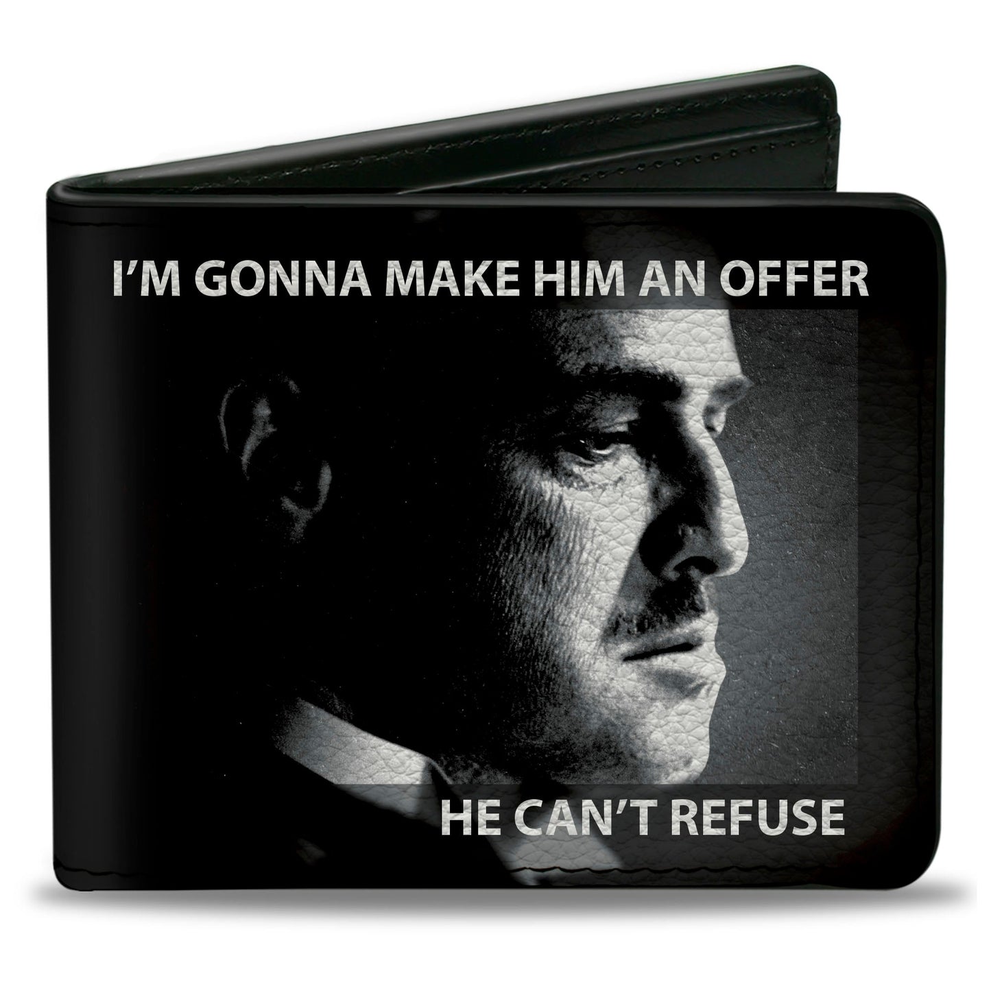 Bi-Fold Wallet - The Godfather Vito Corleone I'M GONNA MAKE HIM AN OFFER Pose Black/White - MEGA POP COMICS