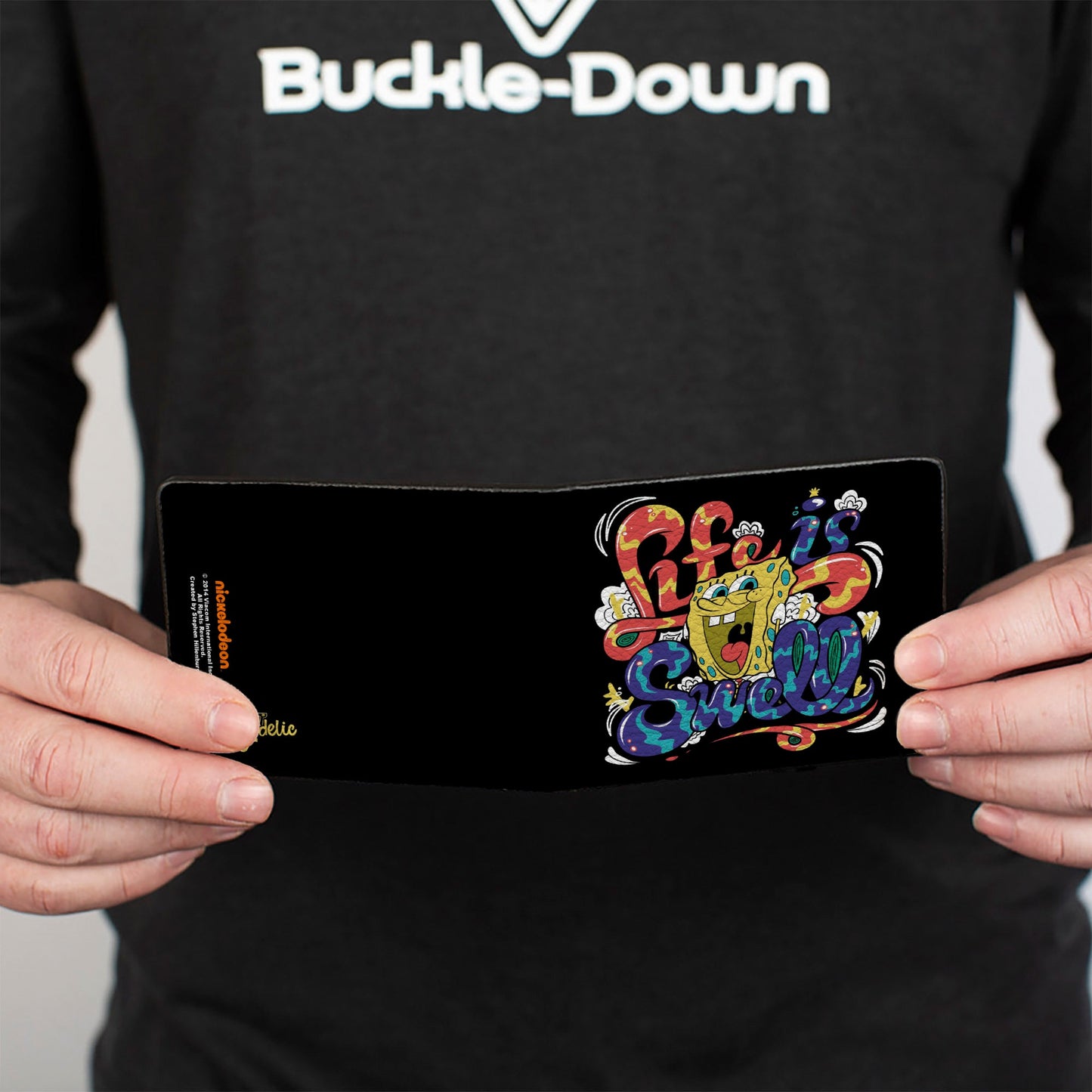 Bi-Fold Wallet - Sponge Bob LIFE IS SWELL Swirl - MEGA POP COMICS