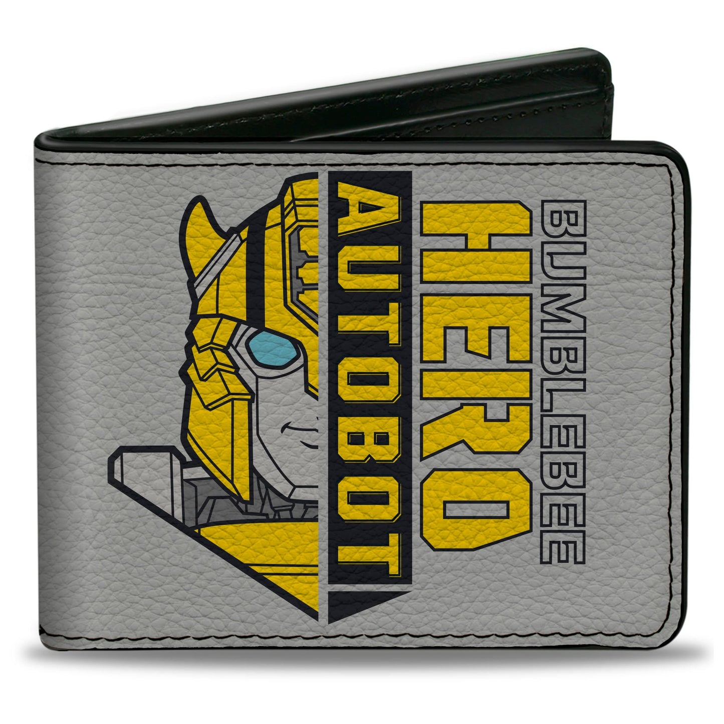 Bi-Fold Wallet - Transformers BUMBLEBEE ON A MISSION and Sports Car Gray - MEGA POP COMICS