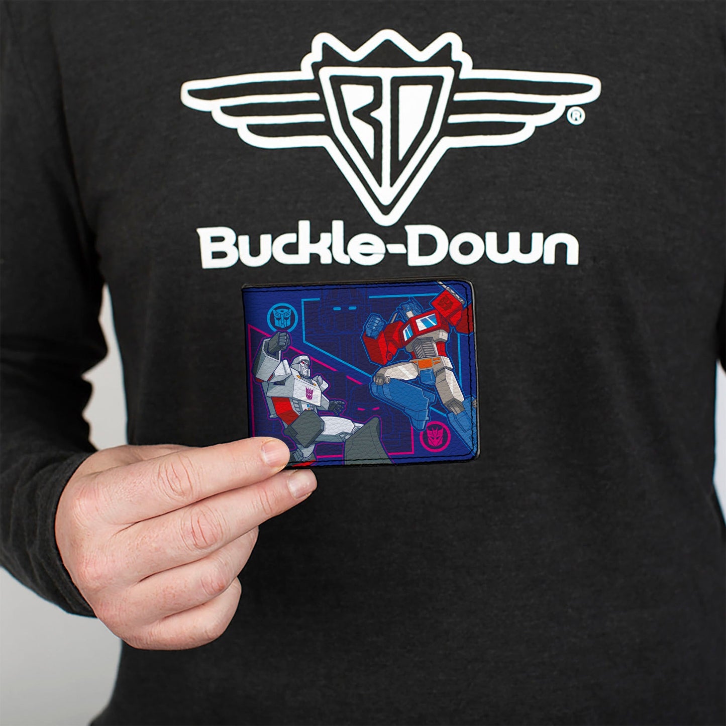 Bi-Fold Wallet - Transformers Autobots and Decepticons ROBOTS IN DISGUISE Pose and Logo Blues - MEGA POP COMICS