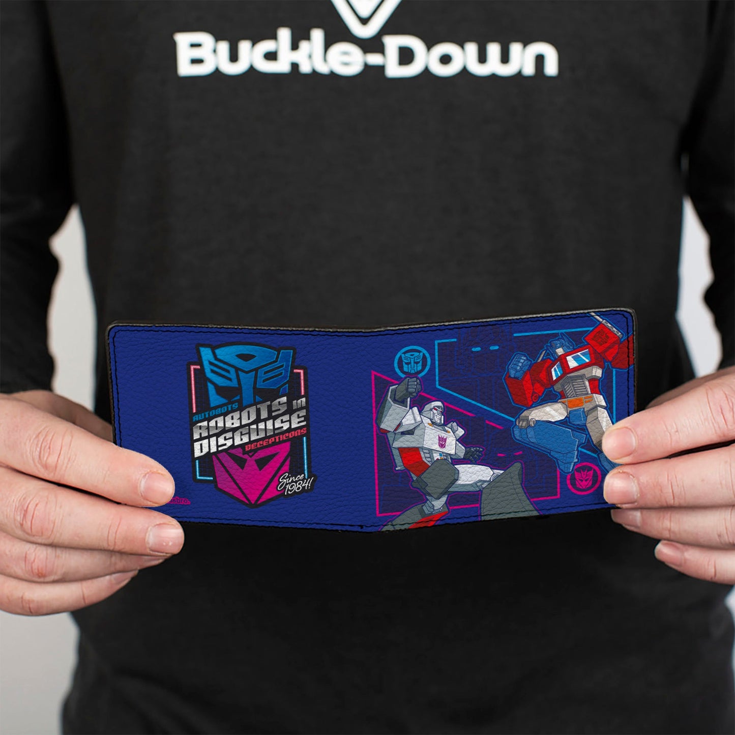 Bi-Fold Wallet - Transformers Autobots and Decepticons ROBOTS IN DISGUISE Pose and Logo Blues - MEGA POP COMICS