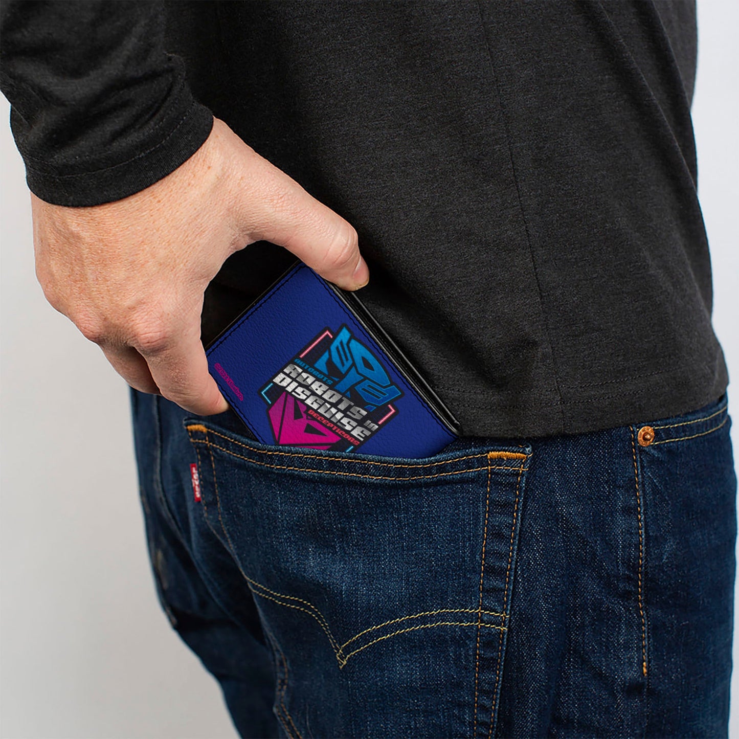 Bi-Fold Wallet - Transformers Autobots and Decepticons ROBOTS IN DISGUISE Pose and Logo Blues - MEGA POP COMICS