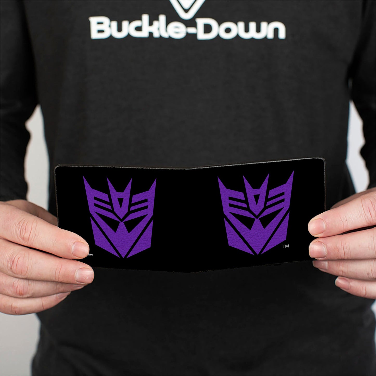 Bi-Fold Wallet - Transformers Decepticon Shield Black/Purple - MEGA POP COMICS