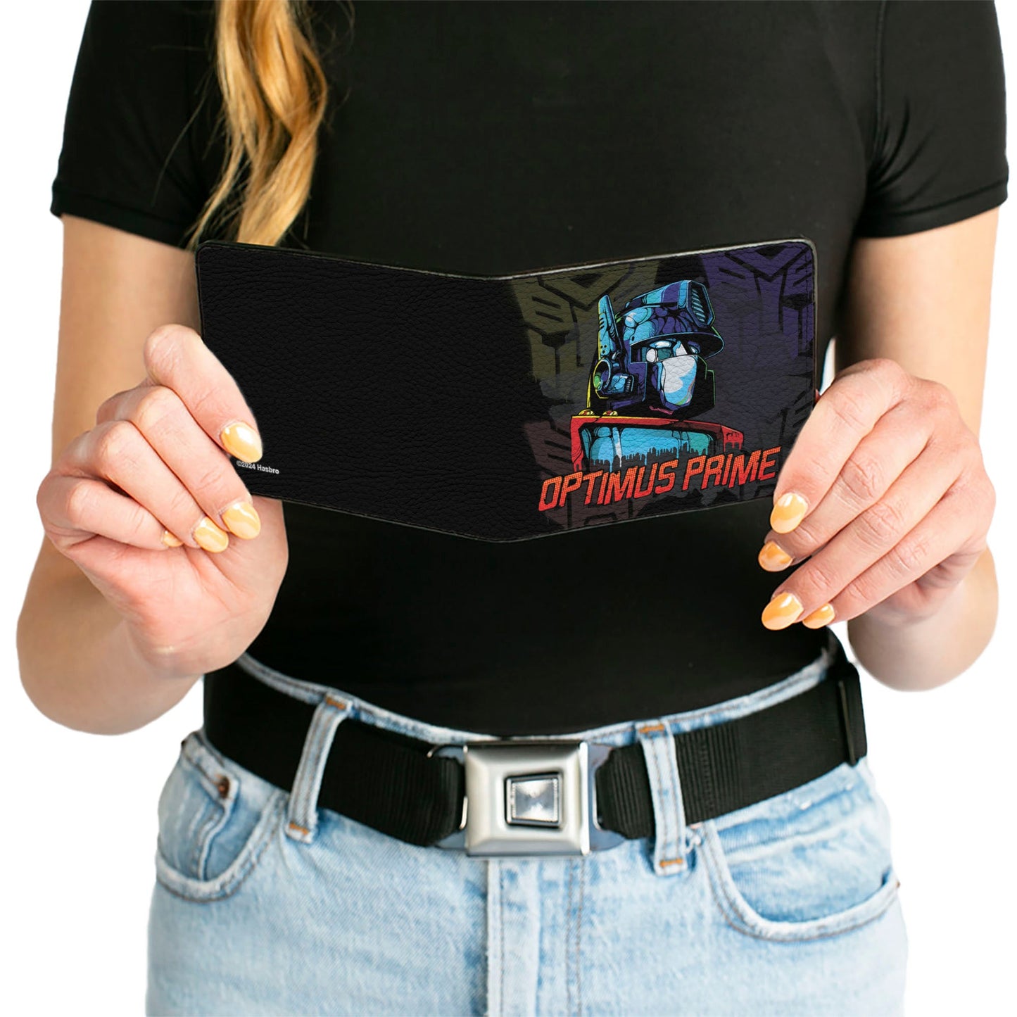 Bi-Fold Wallet - Transformers OPTIMUS PRIME Pose/Autobot Fade Black/Multi Color - MEGA POP COMICS