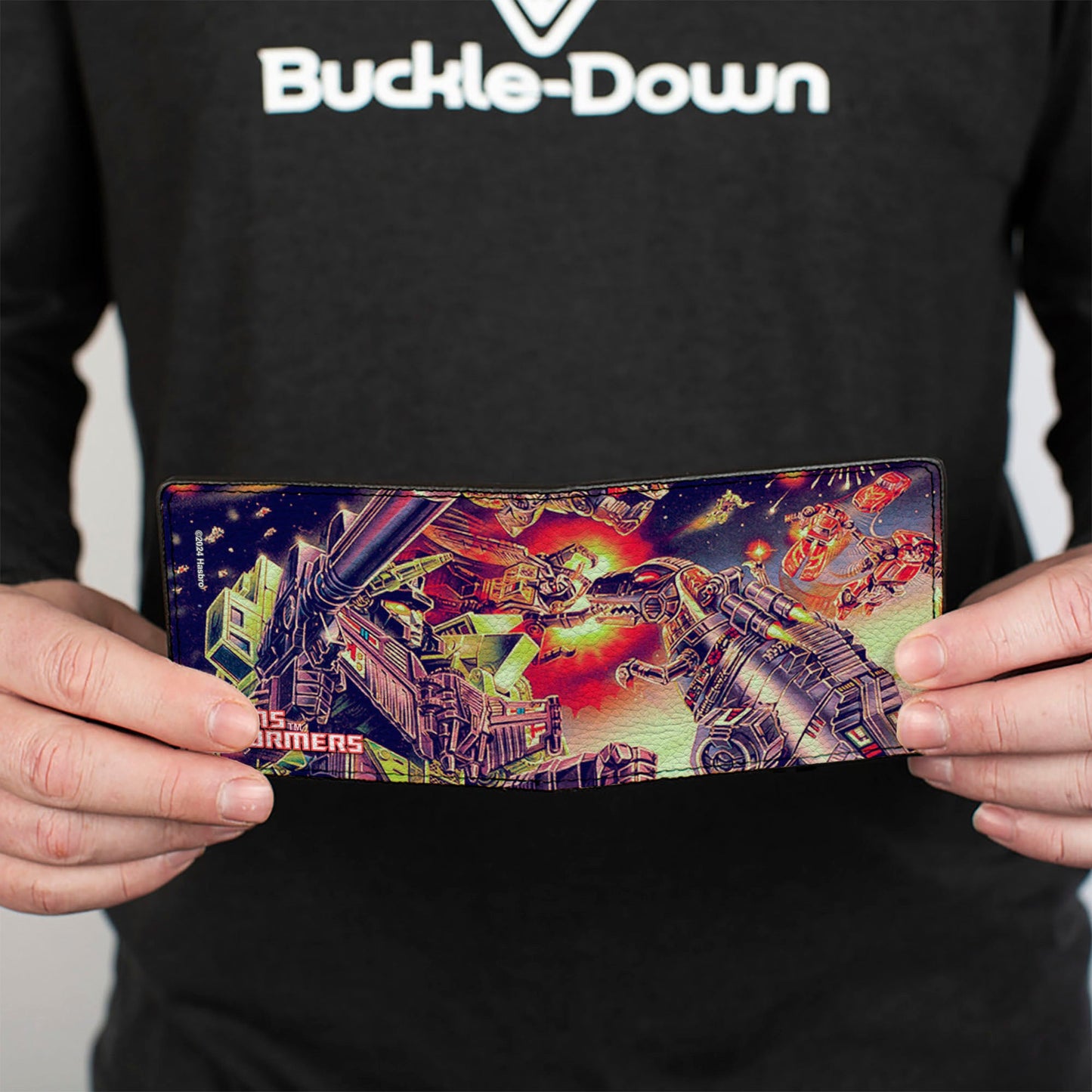 Bi-Fold Wallet - TRANSFORMERS Devastator/Dinobots 1985 Box Art Battle Scene - MEGA POP COMICS