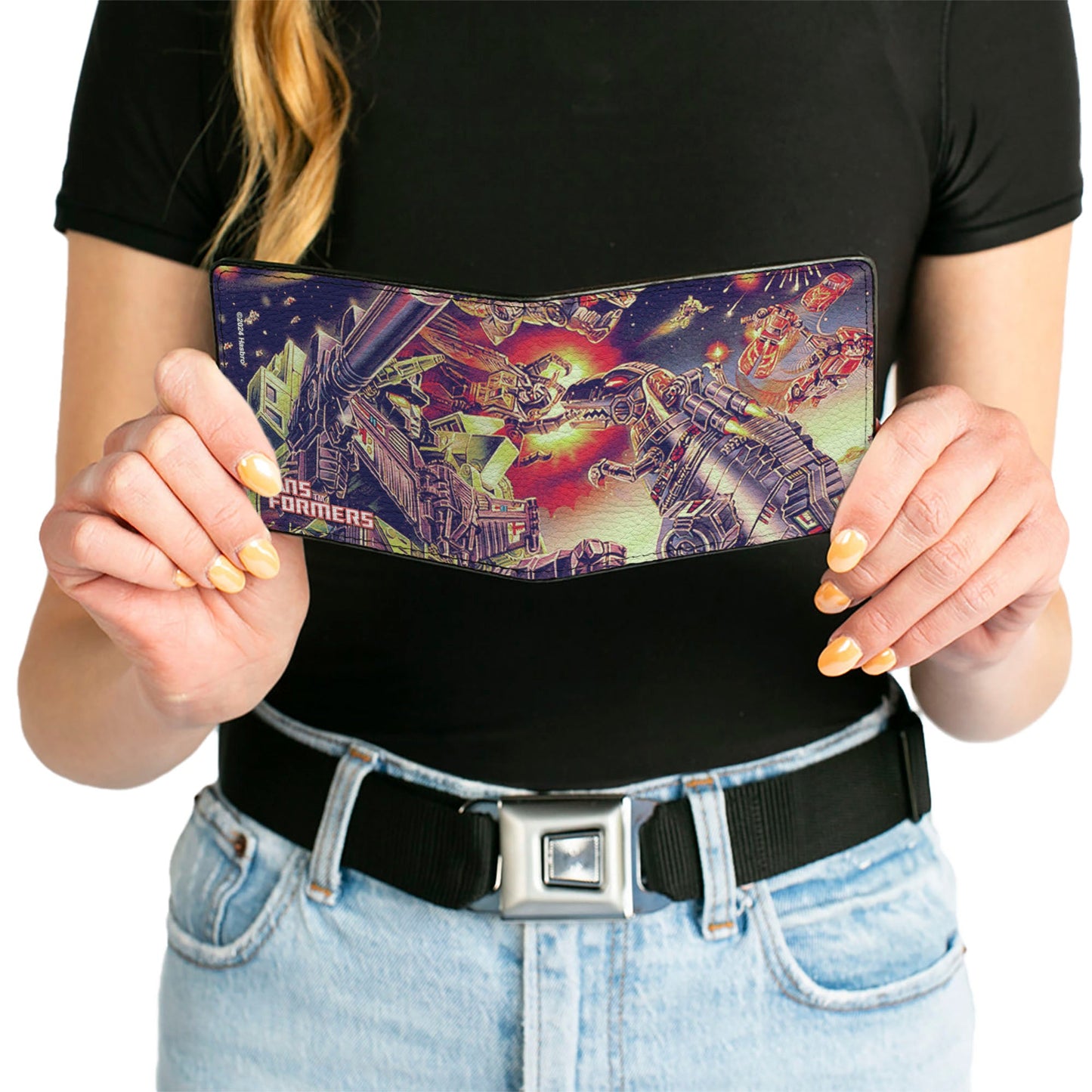 Bi-Fold Wallet - TRANSFORMERS Devastator/Dinobots 1985 Box Art Battle Scene - MEGA POP COMICS