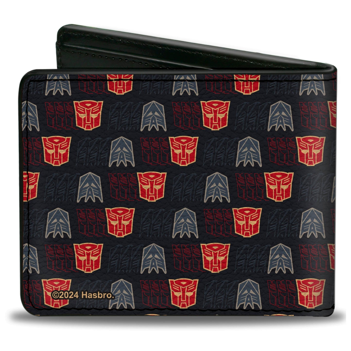 Bi-Fold Wallet - Transformers Autobot Decepticon Shield Flip Black/Multi Color - MEGA POP COMICS