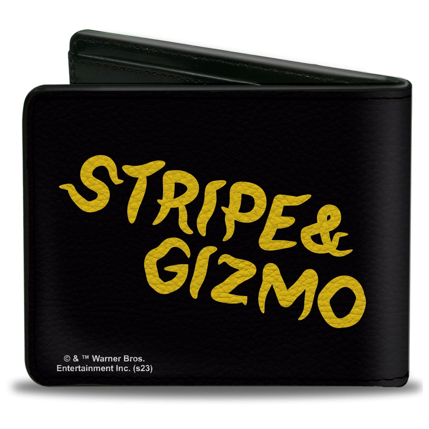 Bi-Fold Wallet - Gremlins Stripe & Gizmo Pose Black/Yellow - MEGA POP COMICS