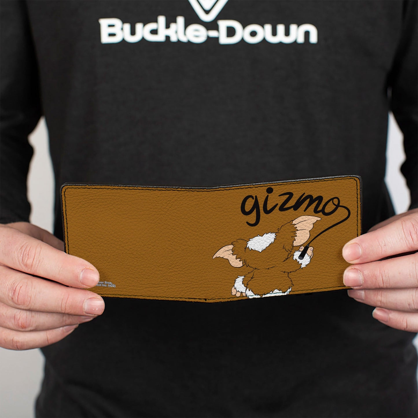 Bi-Fold Wallet - Gremlins GIZMO Script Pose Brown/Black - MEGA POP COMICS