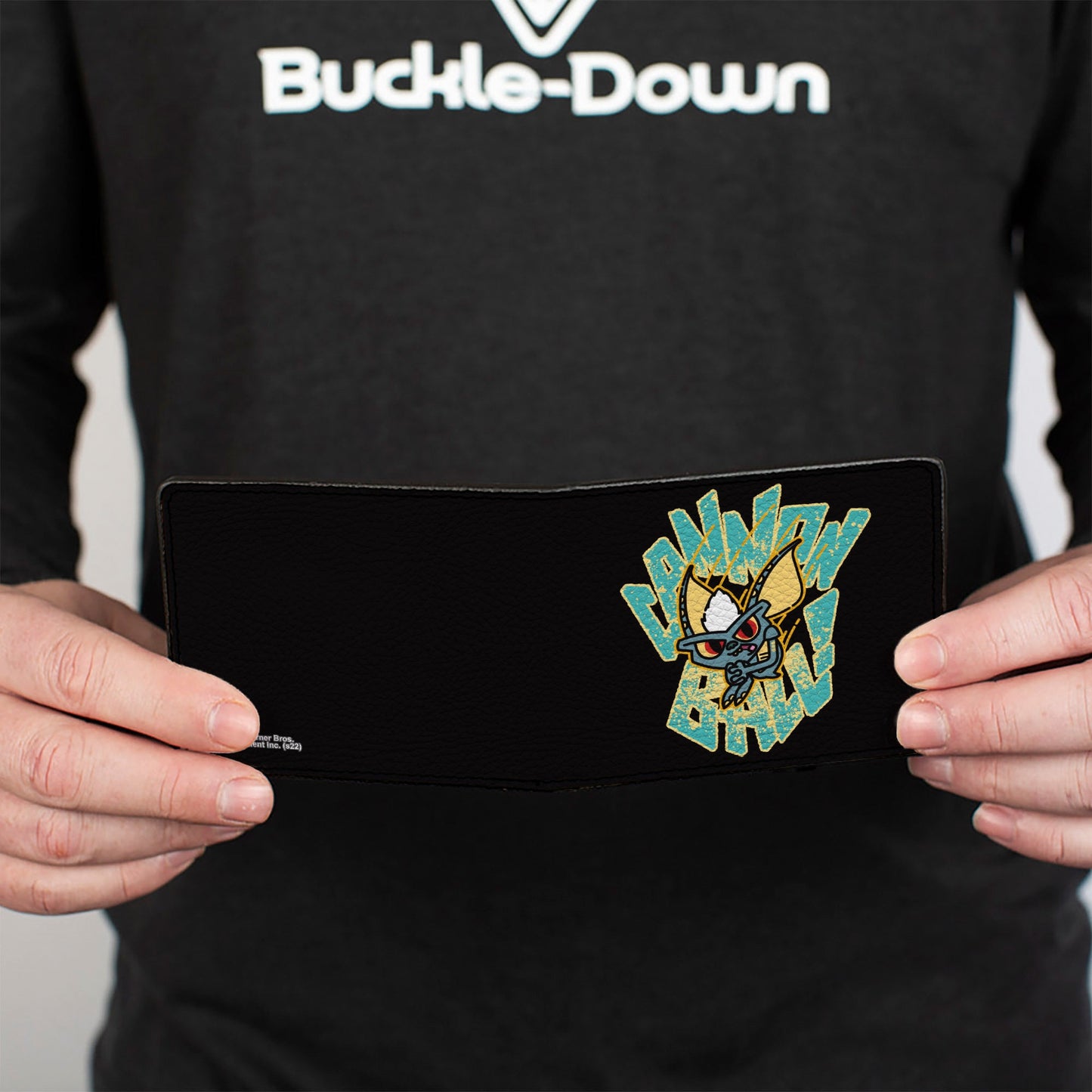 Bi-Fold Wallet - Gremlins Stripe CANNON BALL Pose Black/Yellow/Blues - MEGA POP COMICS
