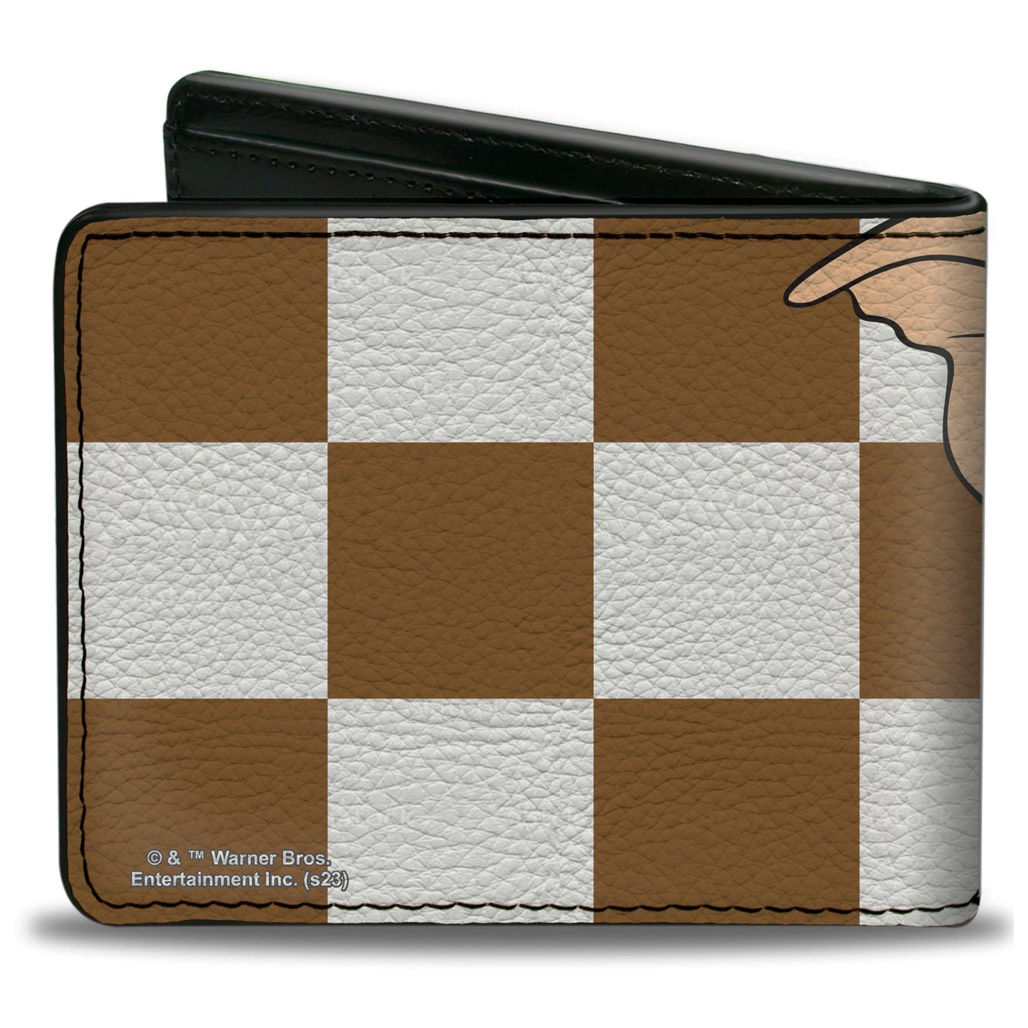 Bi-Fold Wallet - The Gremlins Gizmo Pose Checker Brown/White - MEGA POP COMICS