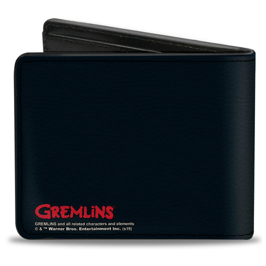 Bi-Fold Wallet - Gremlins Stripe Pose in Box + Logo Black Red - MEGA POP COMICS
