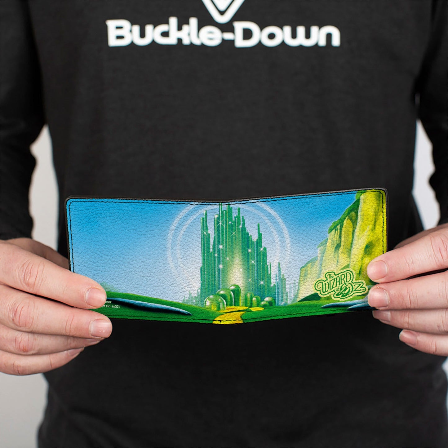 Bi-Fold Wallet - The Wizard of Oz Emerald City Scene Blues/Greens - MEGA POP COMICS