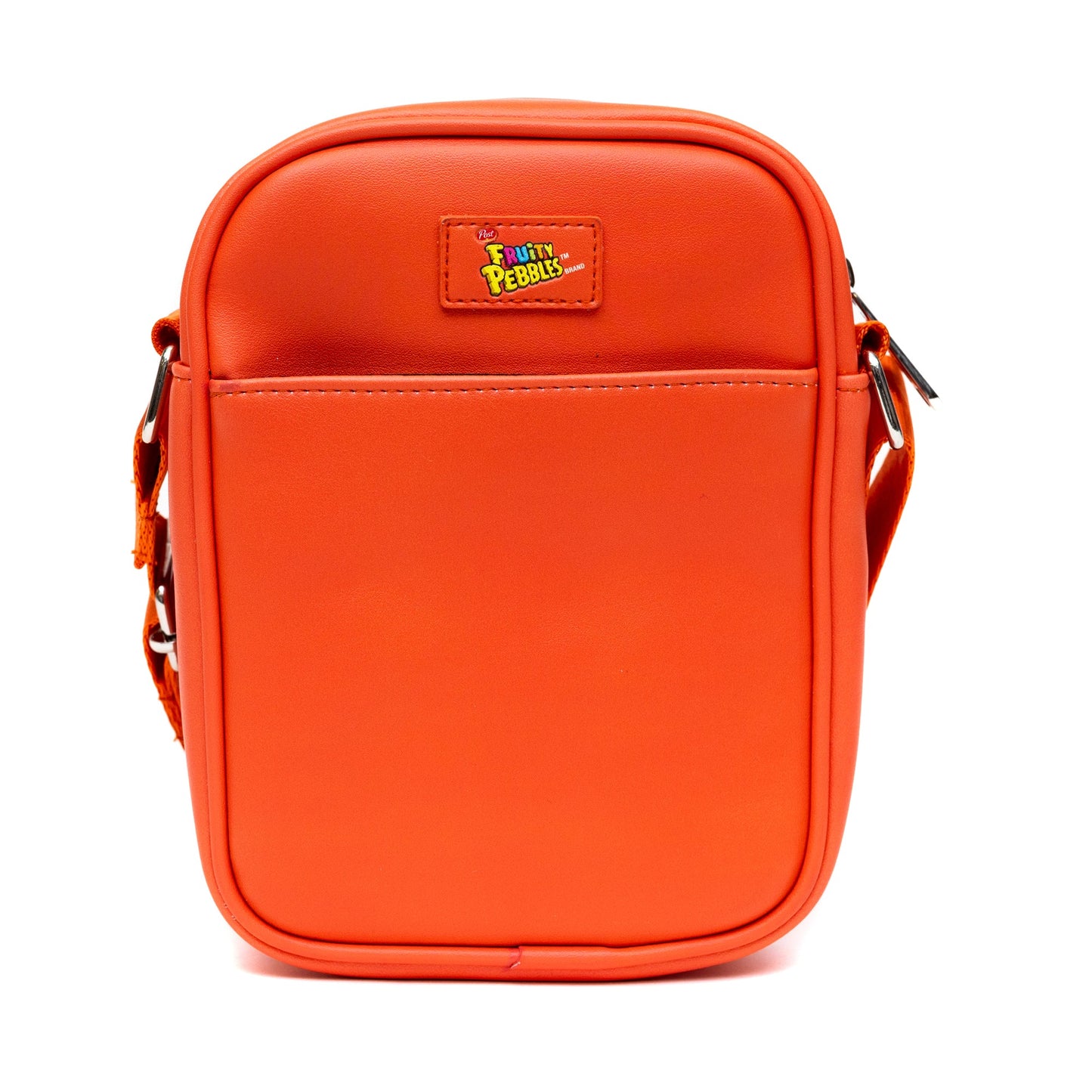 The Flintstones Bag, Cross Body, Fruity Pebbles Fred and Barney Cereal Box Replica, Bright Red, Vegan Leather - MEGA POP COMICS