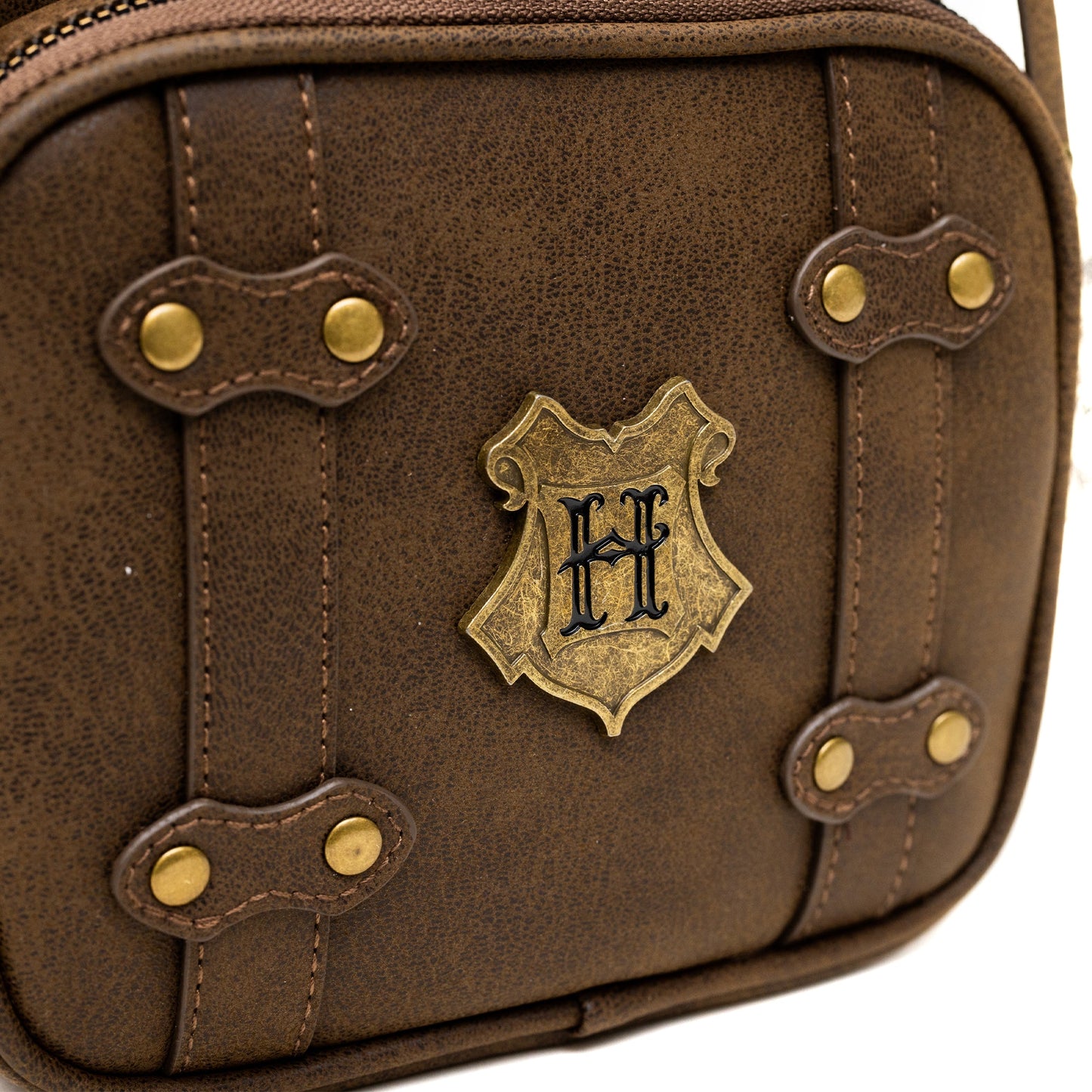 The Wizarding World of Harry Potter Bag, Cross Body, Harry Potter Hogwarts School of Witchcraft and Wizardry Brown, Vegan Leather - MEGA POP COMICS