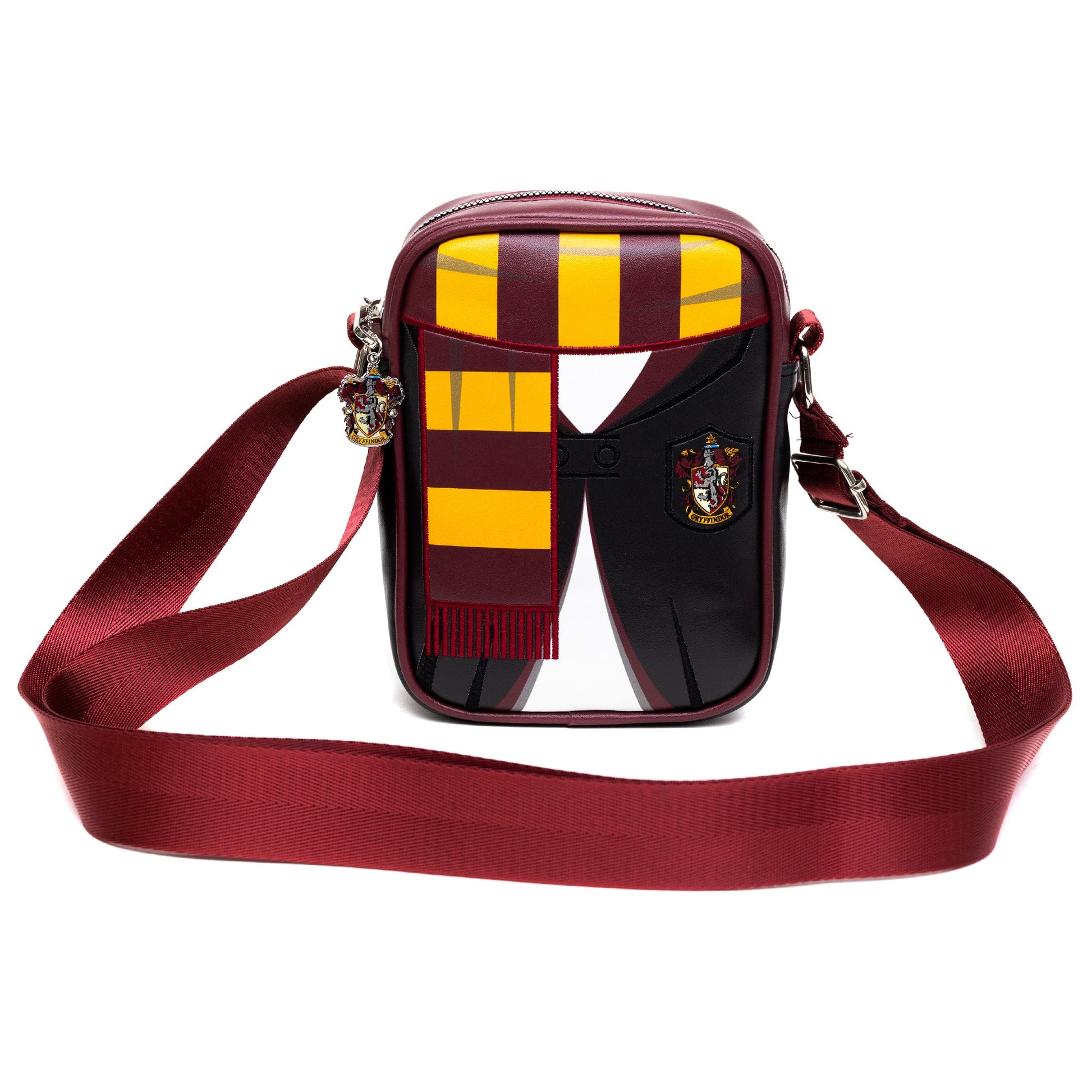 The Wizarding World of Harry Potter Bag, Cross Body, Harry Potter Hogwarts School Gryffindor Uniform Embroidered, Vegan Leather - MEGA POP COMICS