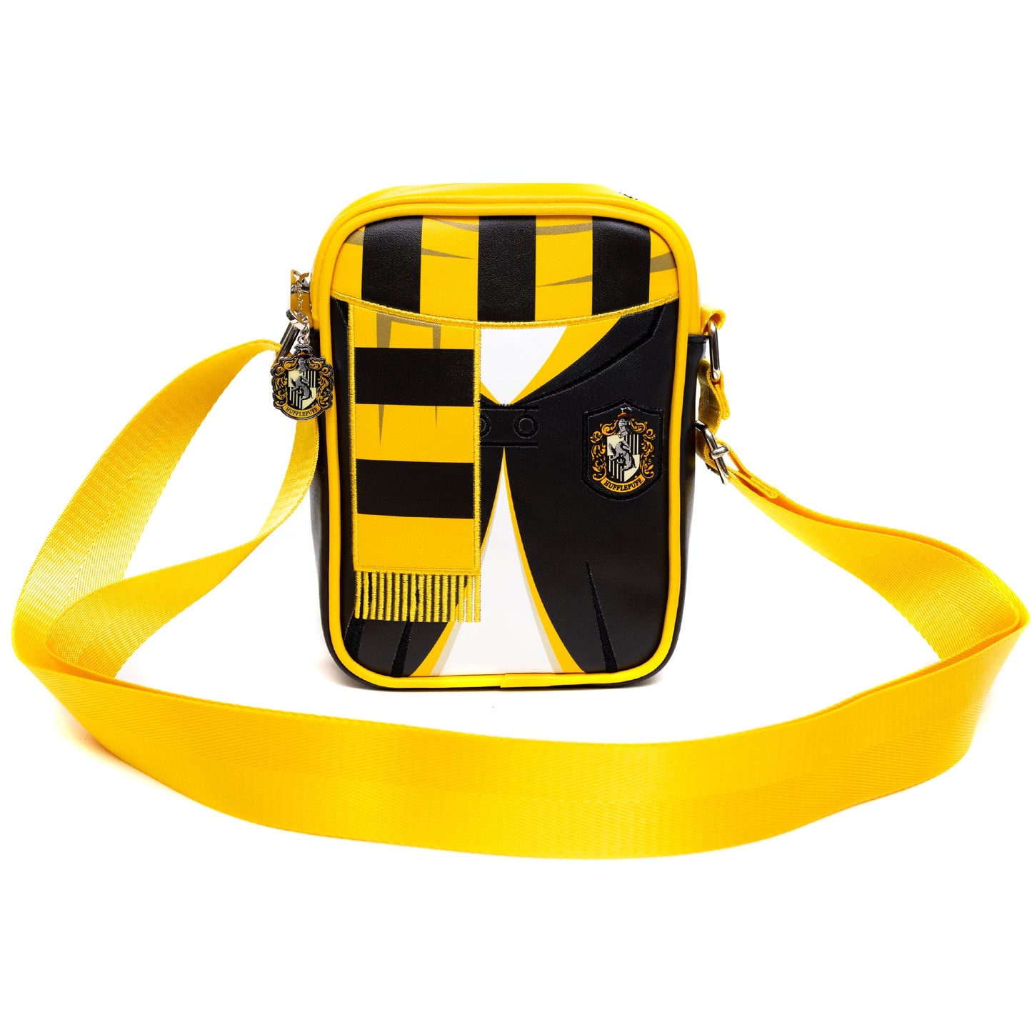 The Wizarding World of Harry Potter Bag, Cross Body, Harry Potter Hogwarts School Hufflepuff Uniform Embroidered, Vegan Leather - MEGA POP COMICS