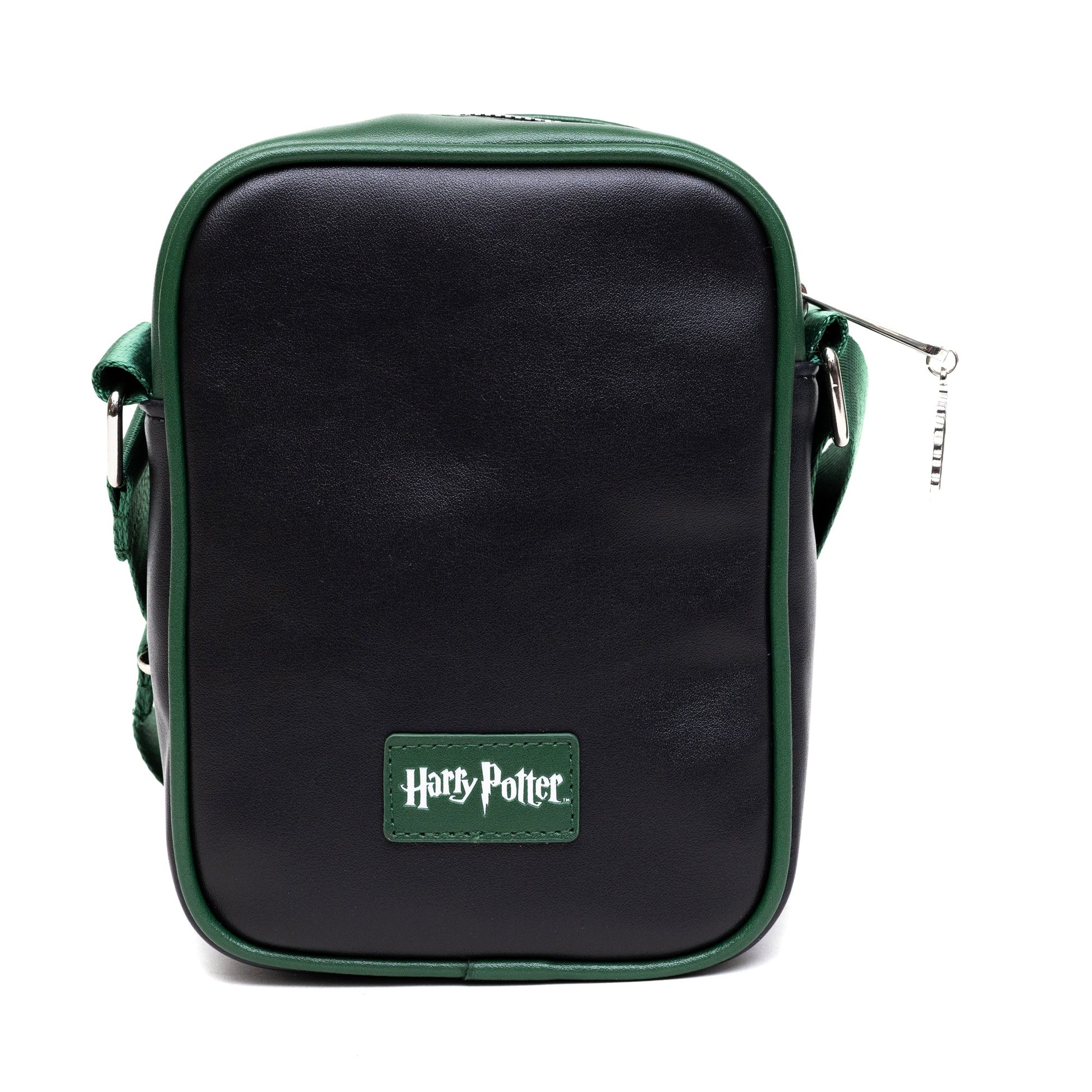 The Wizarding World of Harry Potter Bag, Cross Body, Harry Potter Hogwarts School Slytherin Uniform Embroidered, Vegan Leather - MEGA POP COMICS