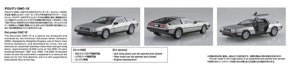 1982 DeLorean DMC-12 1:24 Scale Model Kit - MEGA POP COMICS